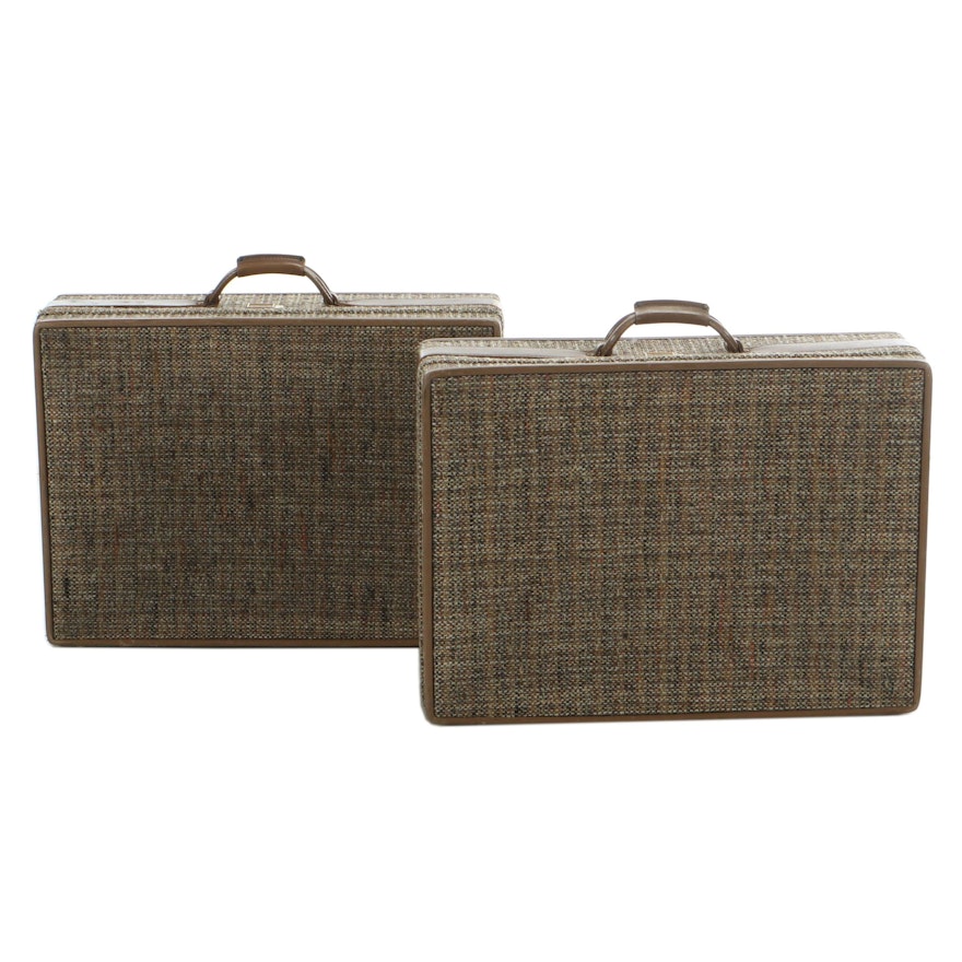 Pair of Hartmann Tweed Suitcases