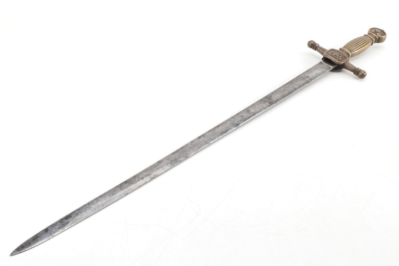 Ceremonial Dress Short Sword with Solid Brass Hilt