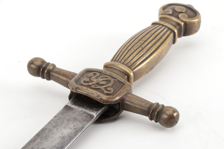 Ceremonial Dress Short Sword with Solid Brass Hilt