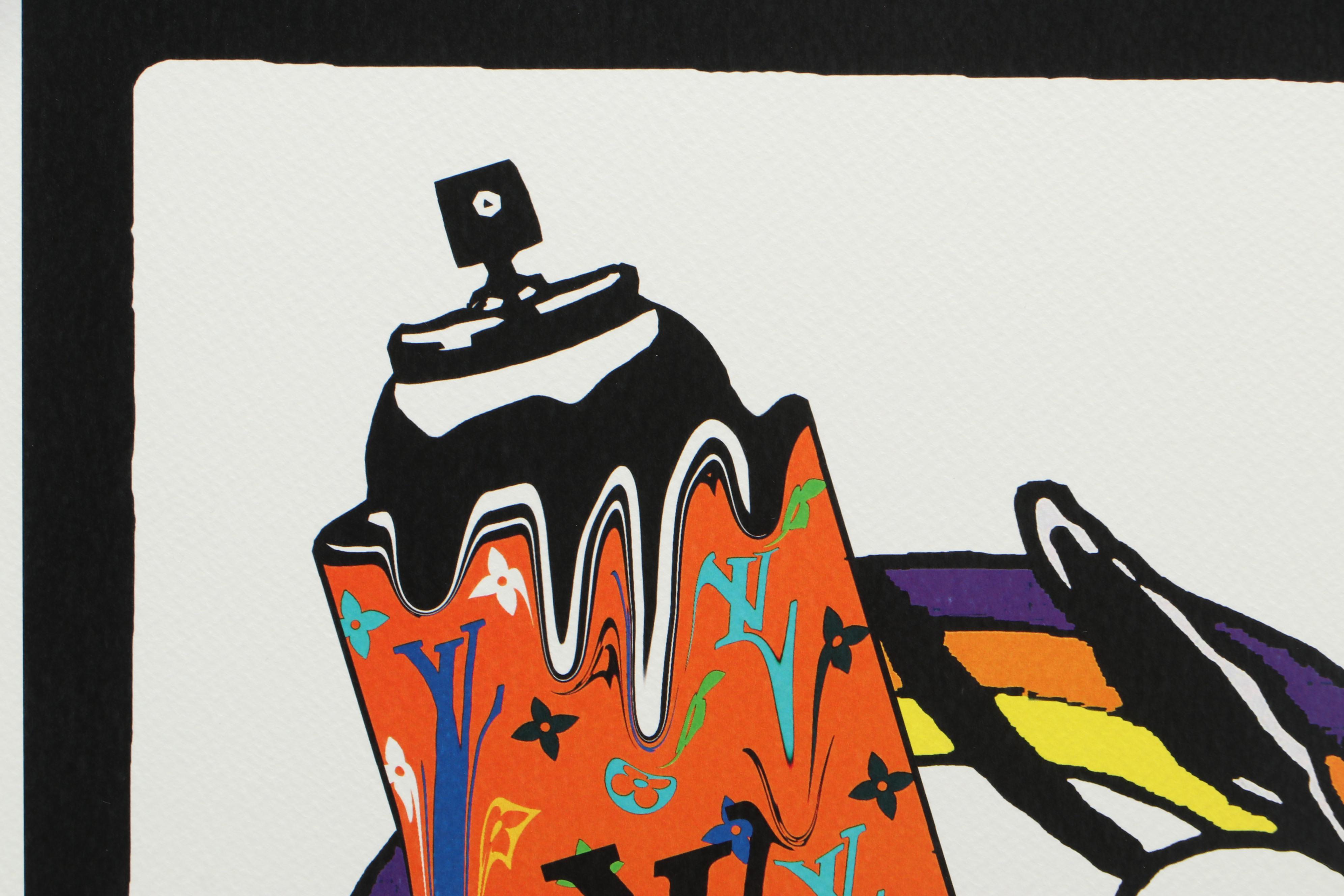 Death NYC Graphic Print "Snoop L Spray Drip Red (A4)"