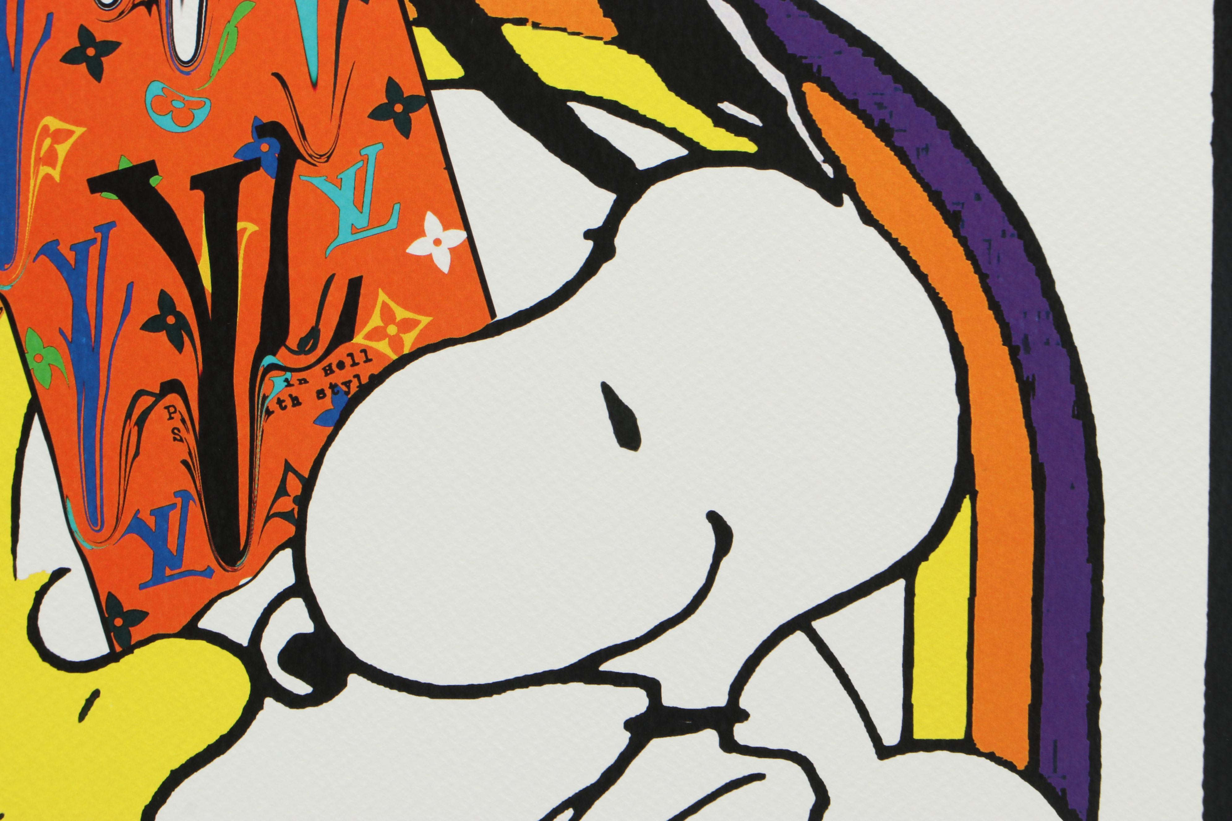 Death NYC Graphic Print "Snoop L Spray Drip Red (A4)"