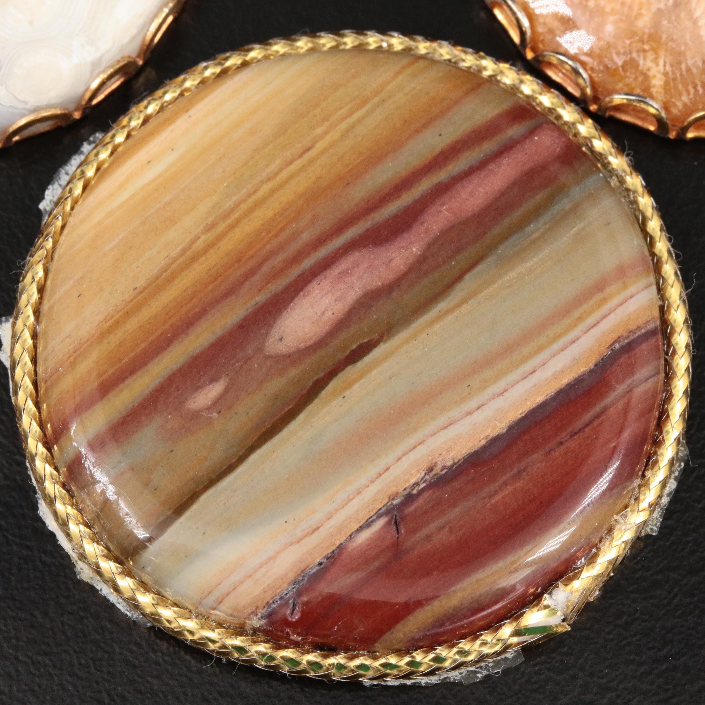 Framed Agate Gemstones