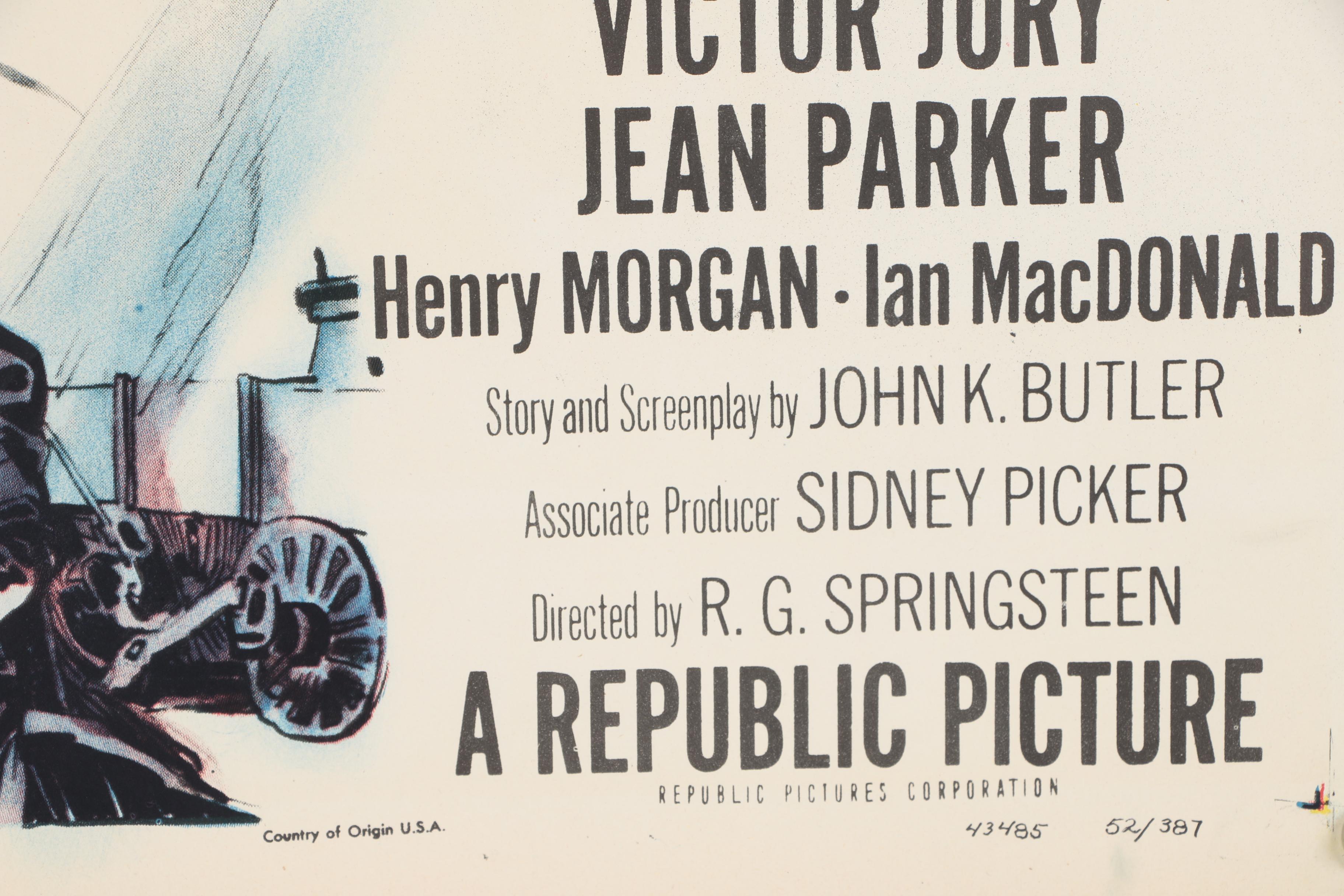 "Toughest Man in Arizona" One Sheet, 1952