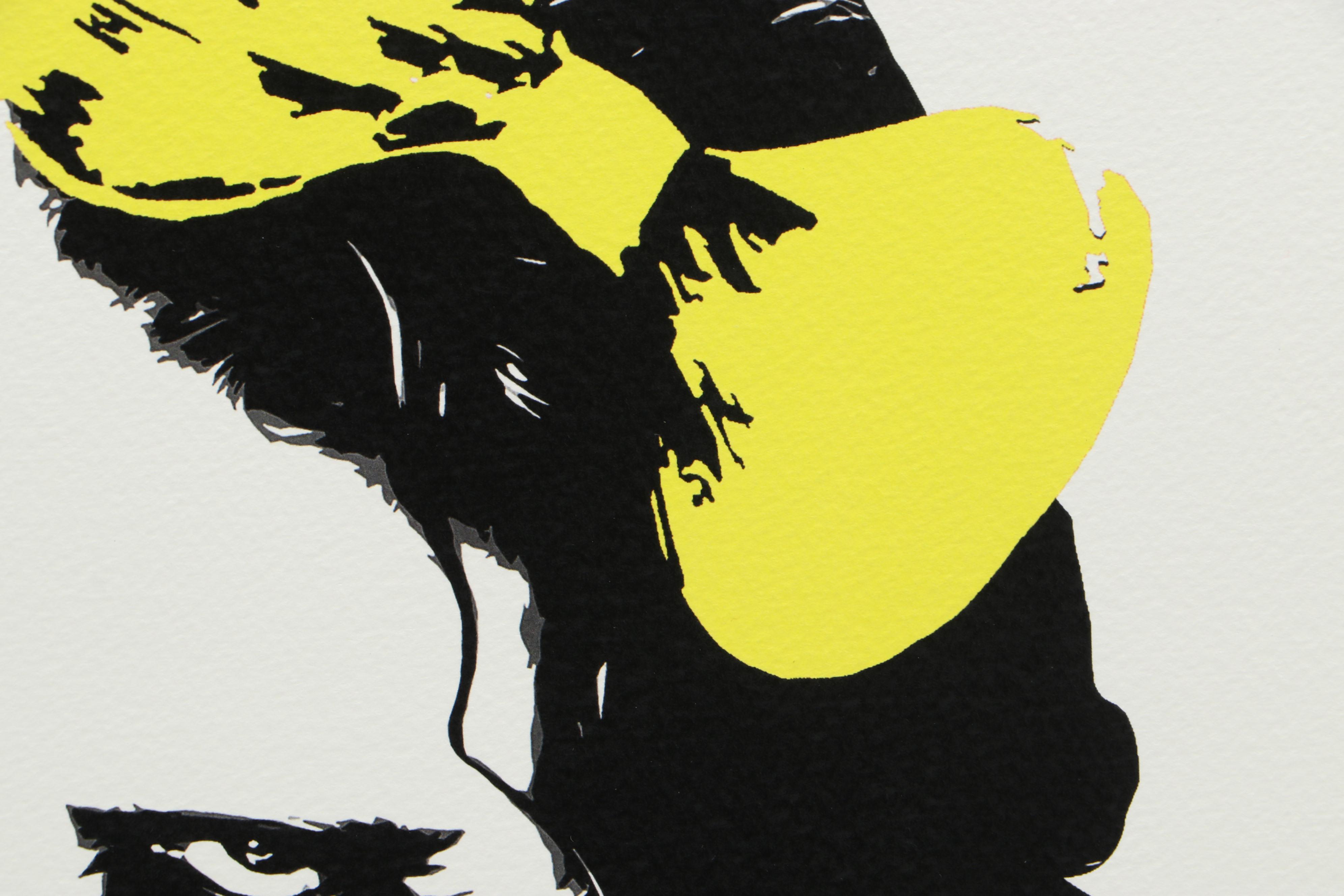 Death NYC Offset Lithograph "Joker Spray Yellow", 2017