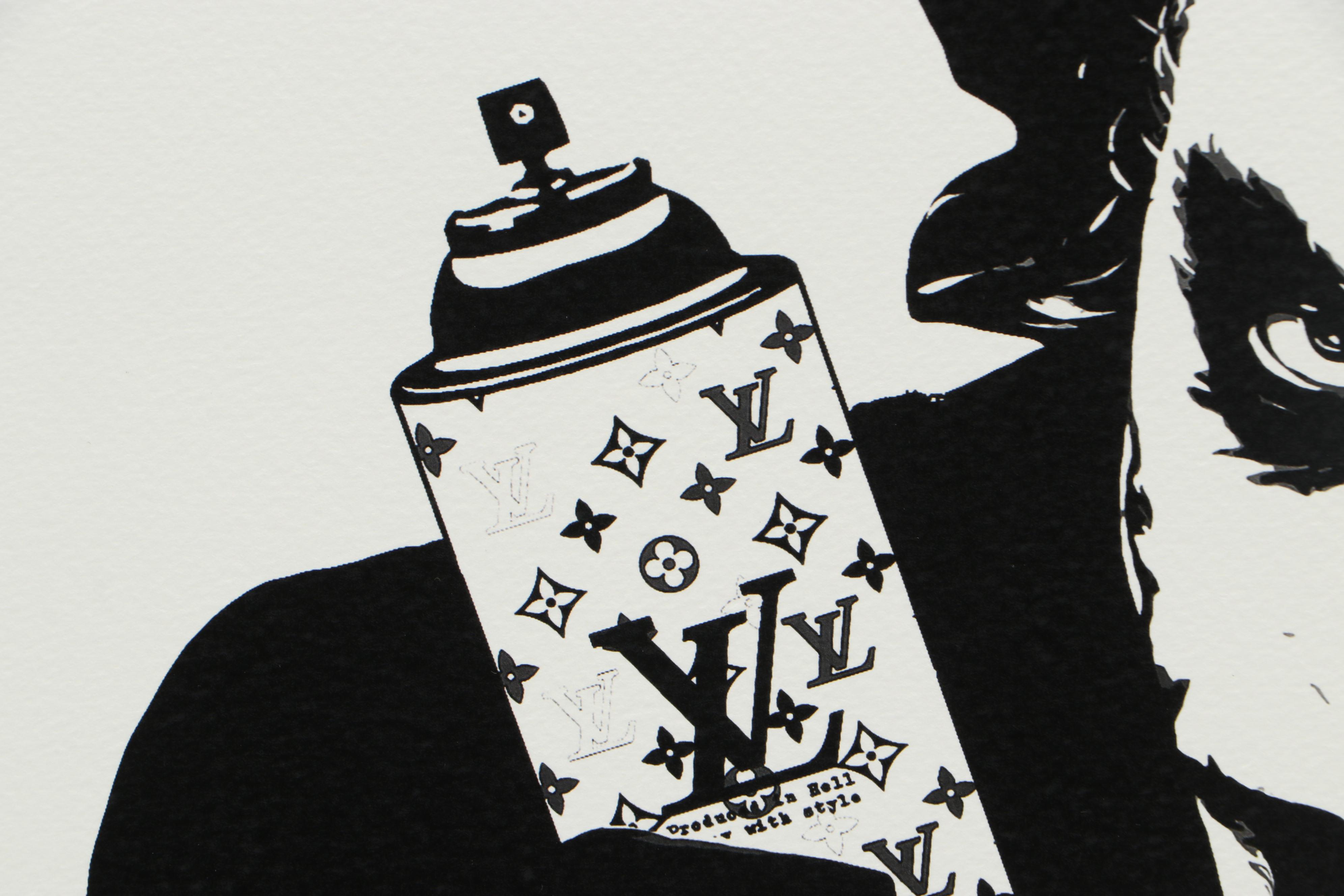 Death NYC Offset Lithograph "Joker Spray Yellow", 2017