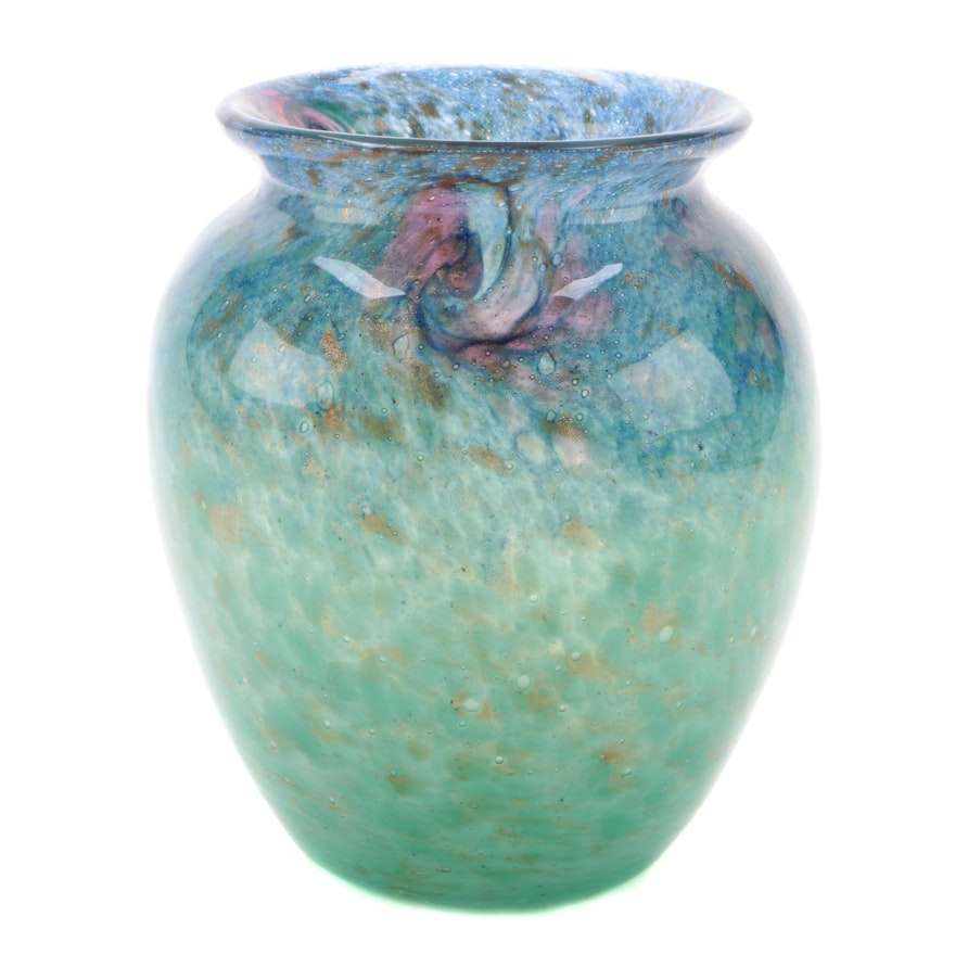 Scottish Monart Art Glass Vase, 20th Century