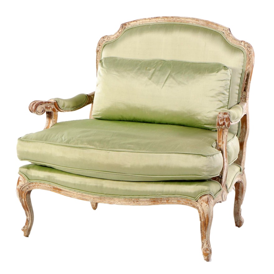 John-Richard Louis XV Style Over-Sized Armchair, Late 20th C.
