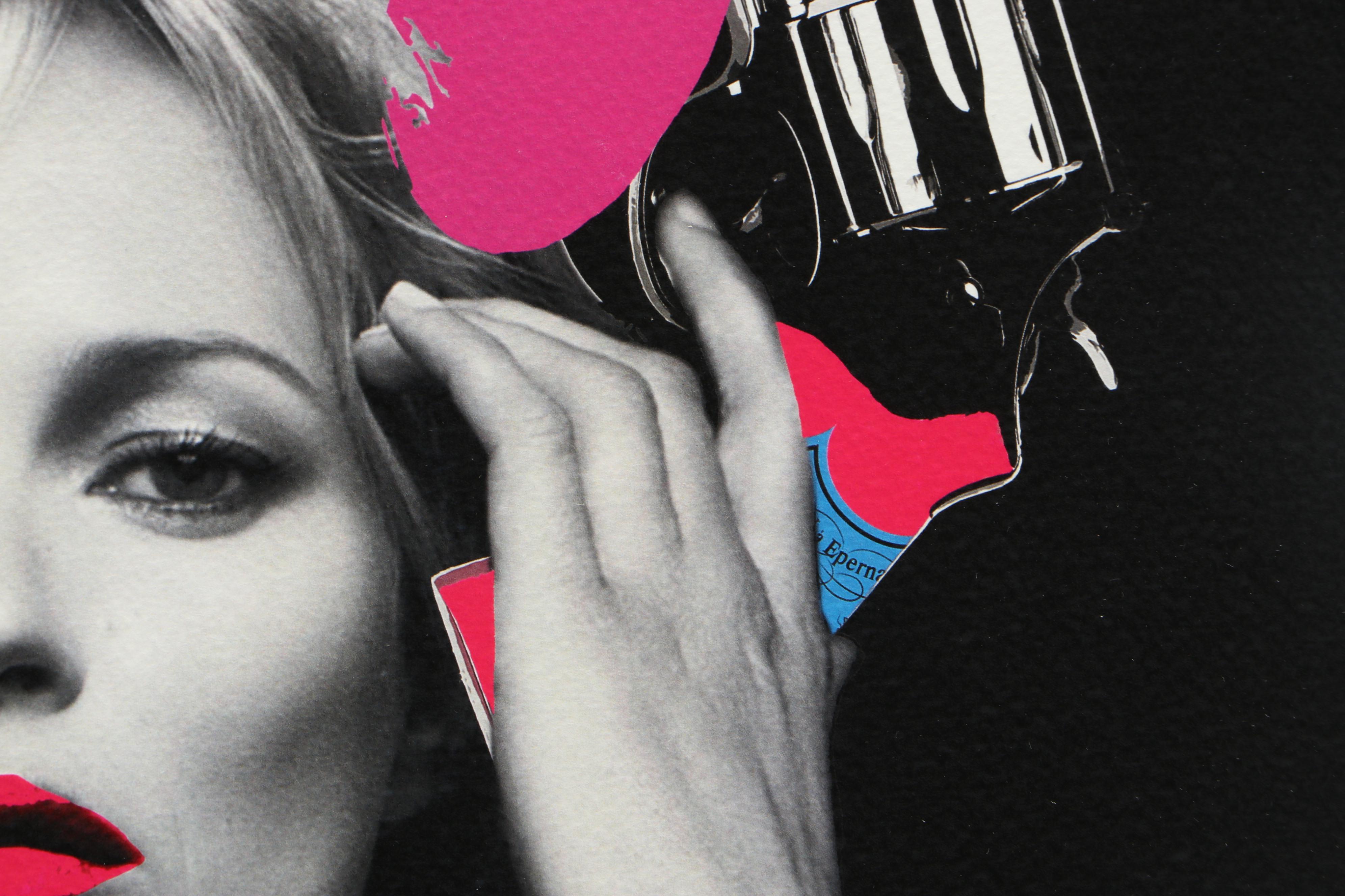 Death NYC Pop Art Offset Print of Kate Moss with Gun