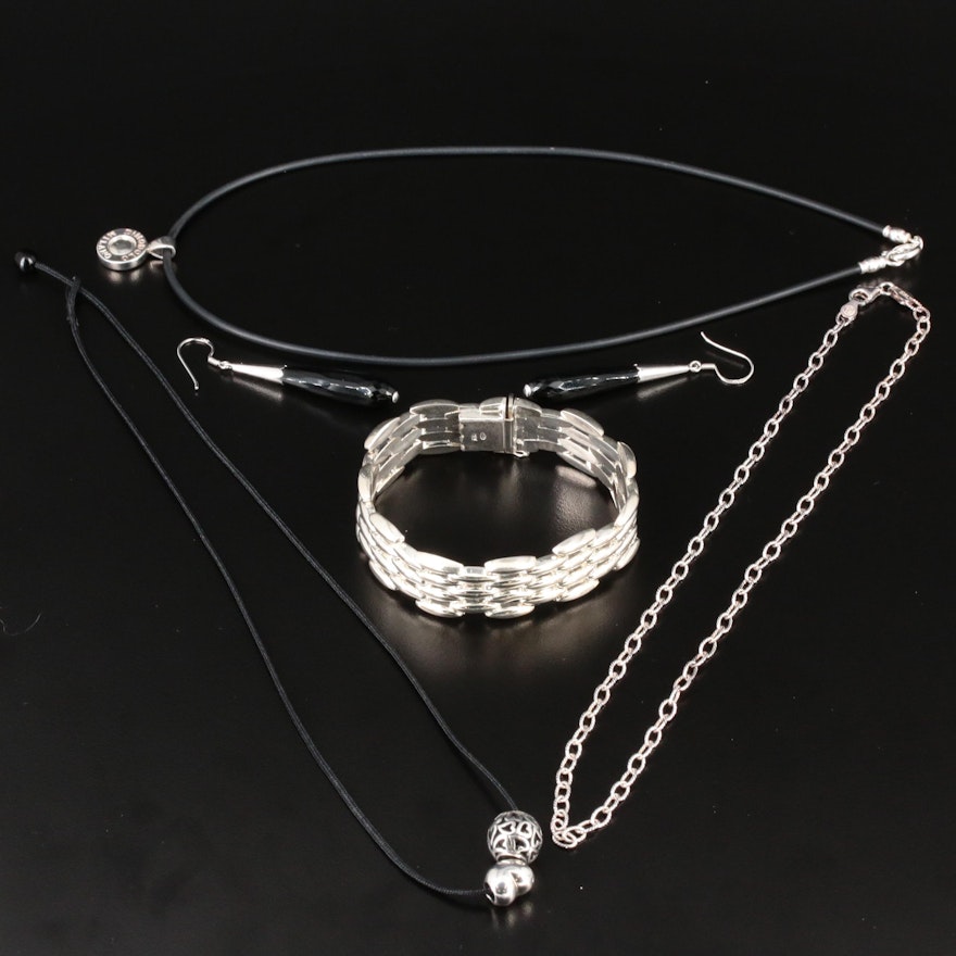 Sterling Jewelry Selection Featuring Panther Link Bracelet