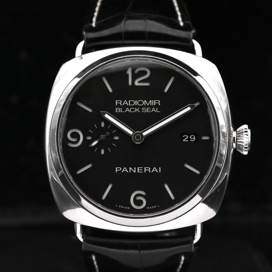 Panerai Radiomir Black Seal Three Days Stainless Steel Automatic Wristwatch