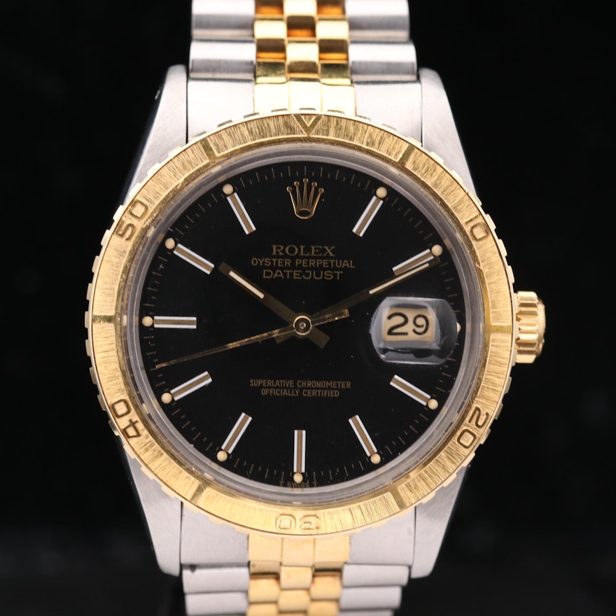 Rolex Datejust Turn O' Graph 18K Gold and Stainless Steel Wristwatch, 1979