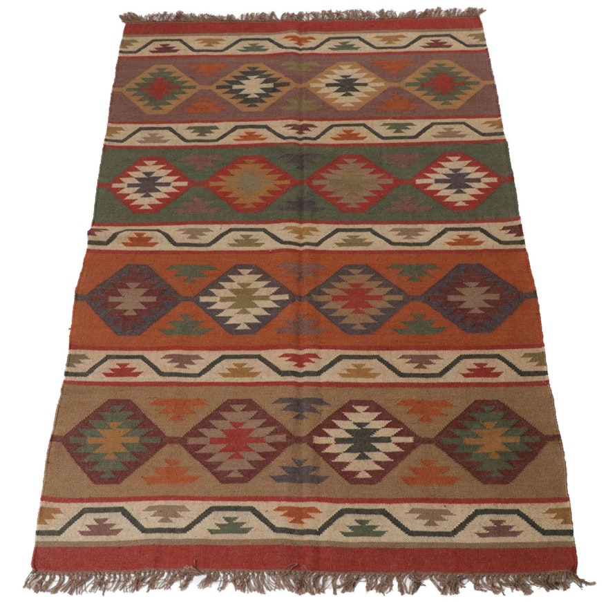 5' x 8'4 Handwoven Turkish Kilim Rug