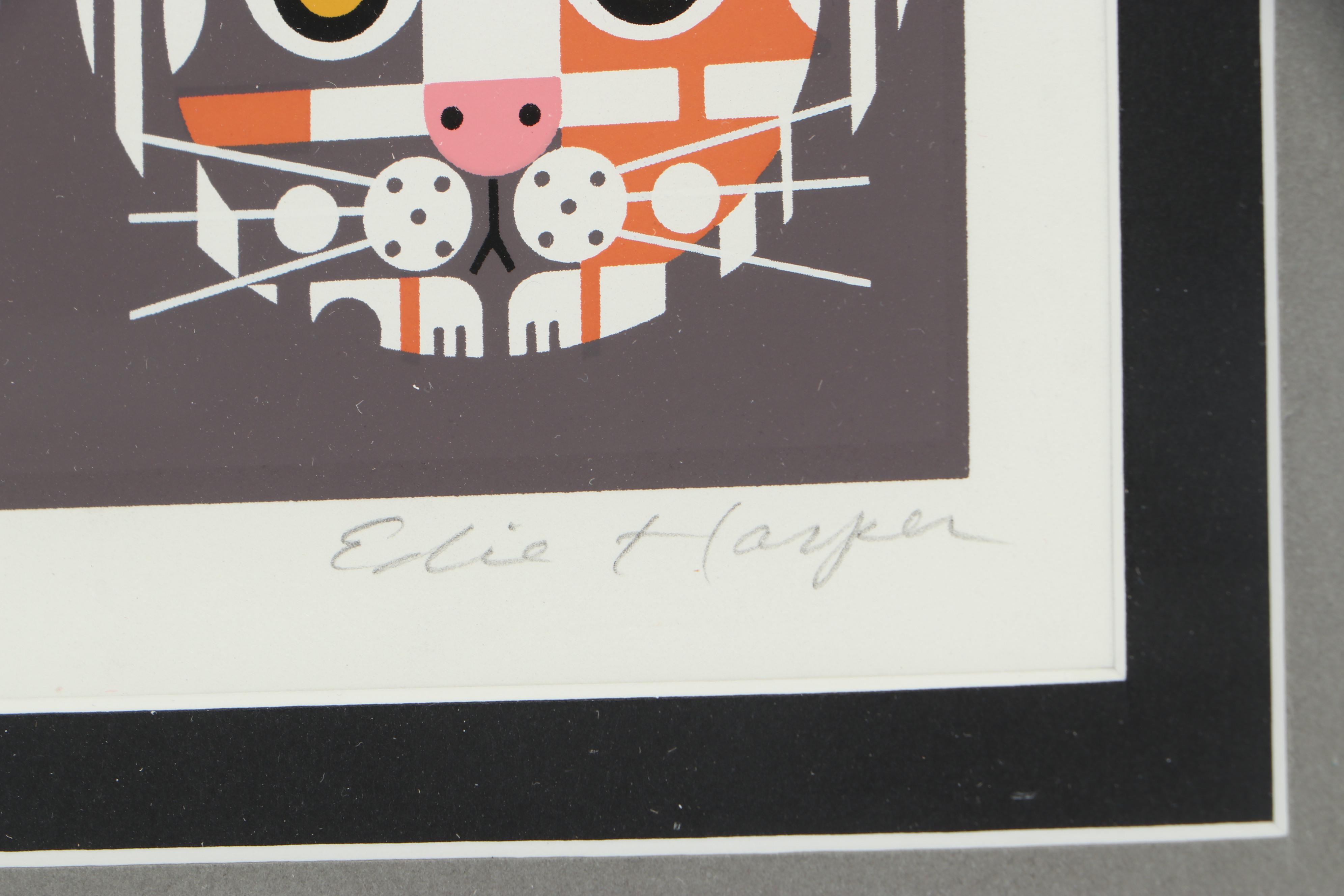 Edie Harper Serigraph "Copycats"