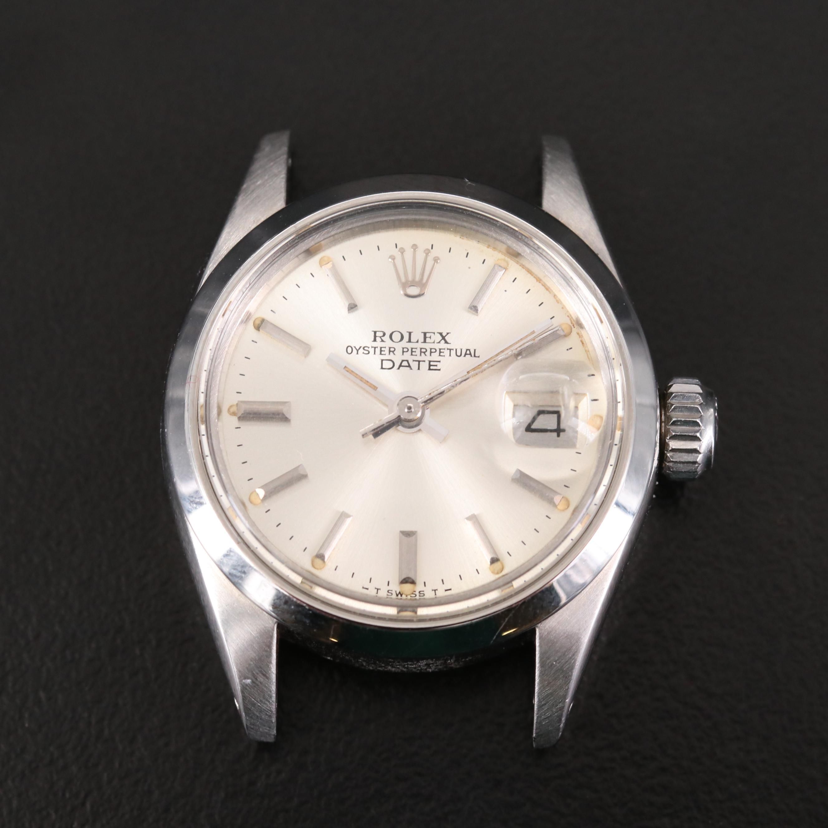 Vintage Rolex Date Stainless Steel Watch, 1979