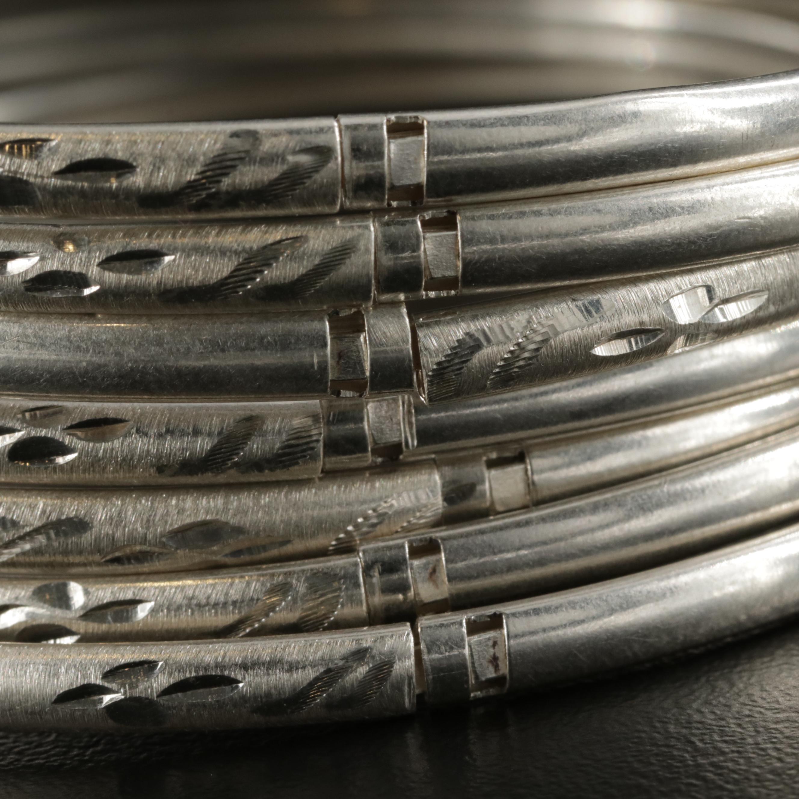 Sterling Silver Bangle Bracelets