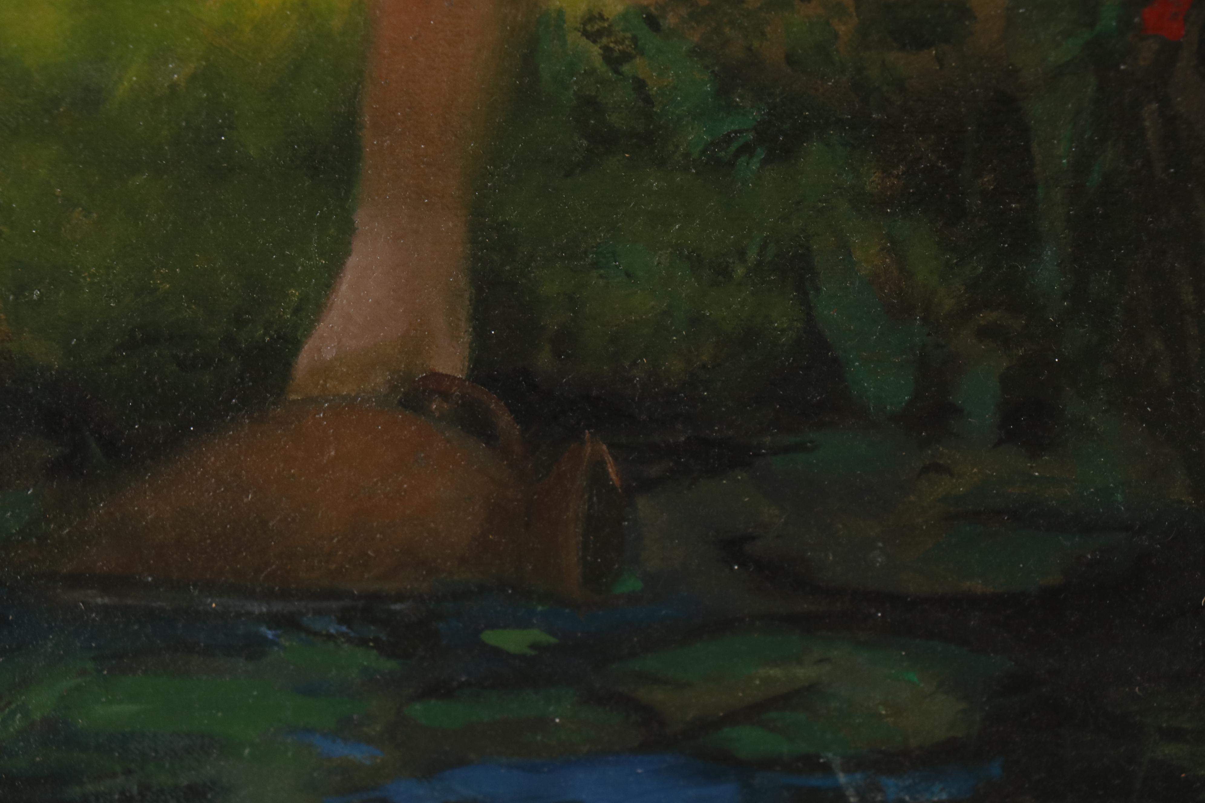 Bruce Erikson Oil Painting "Au Bord De L'Eau", 2011