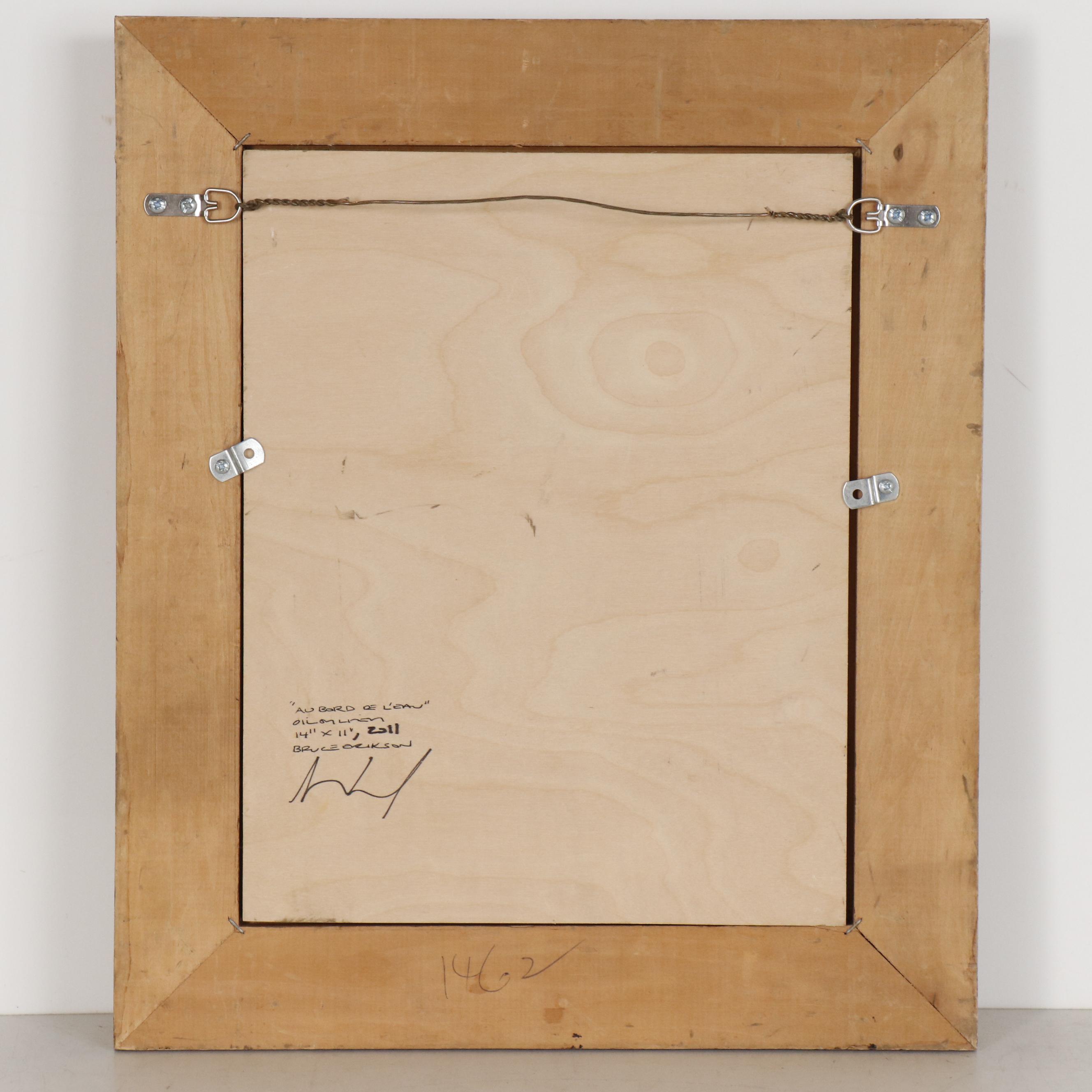 Bruce Erikson Oil Painting "Au Bord De L'Eau", 2011