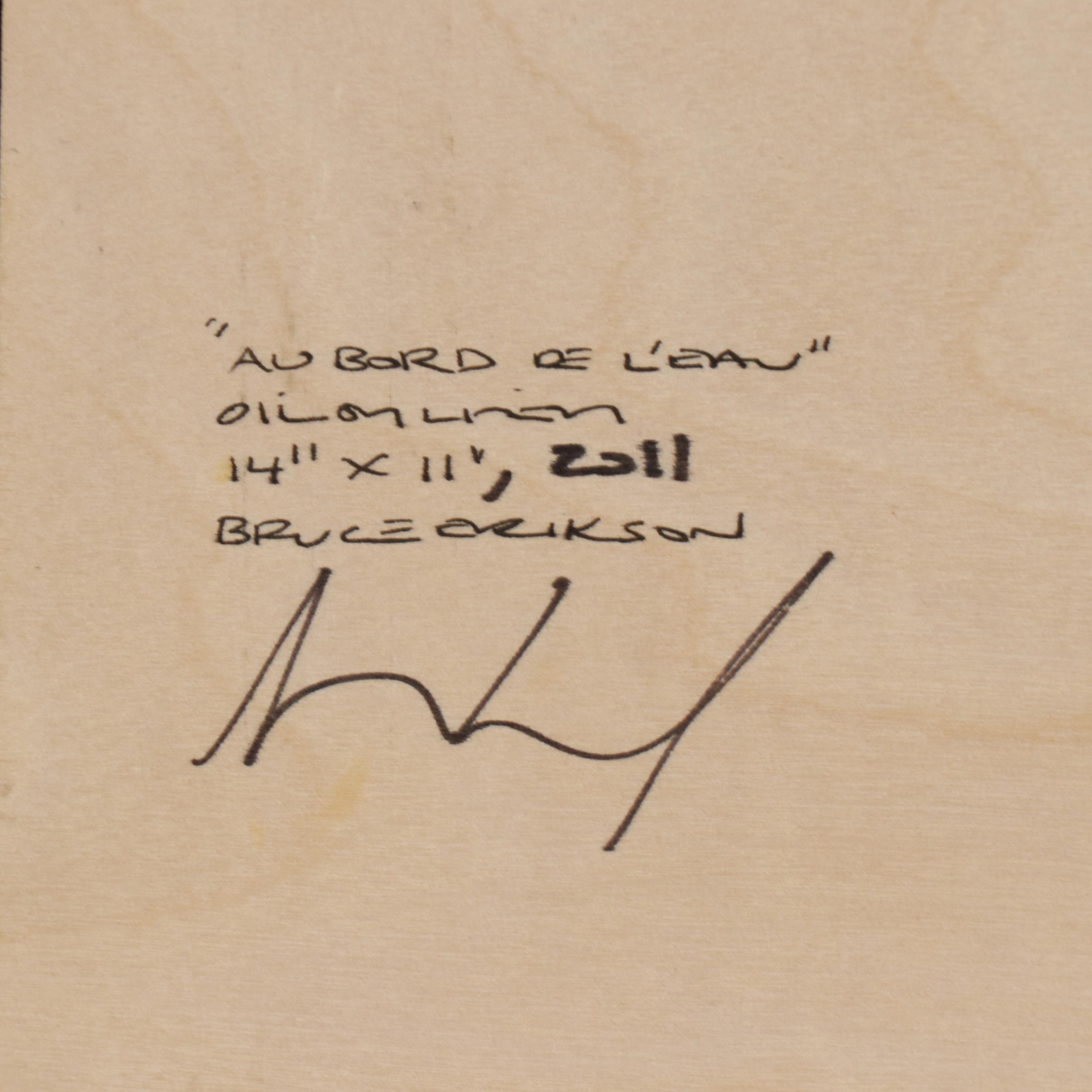 Bruce Erikson Oil Painting "Au Bord De L'Eau", 2011