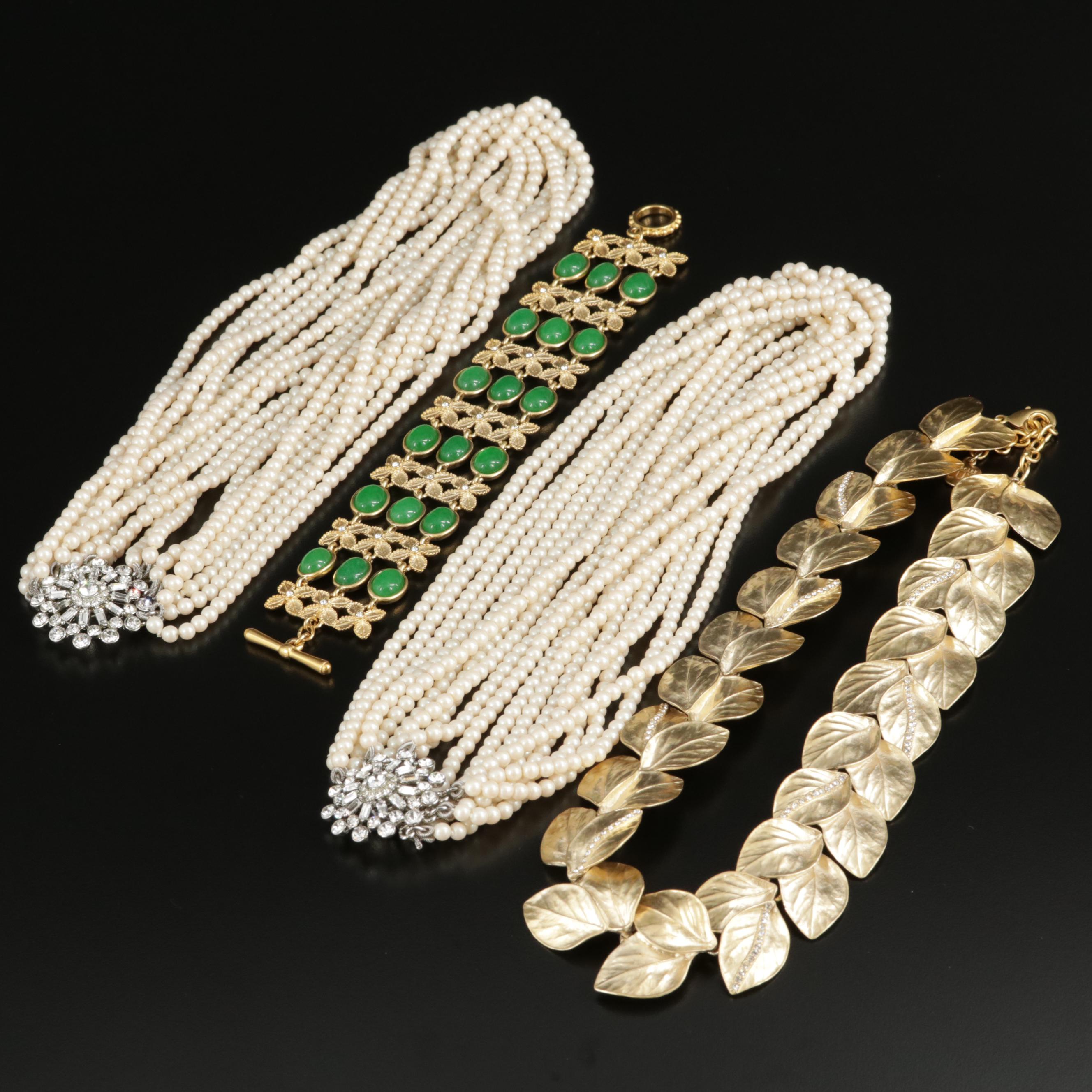 Carolee Lux and Carolee Gemstone Necklaces and Bracelet