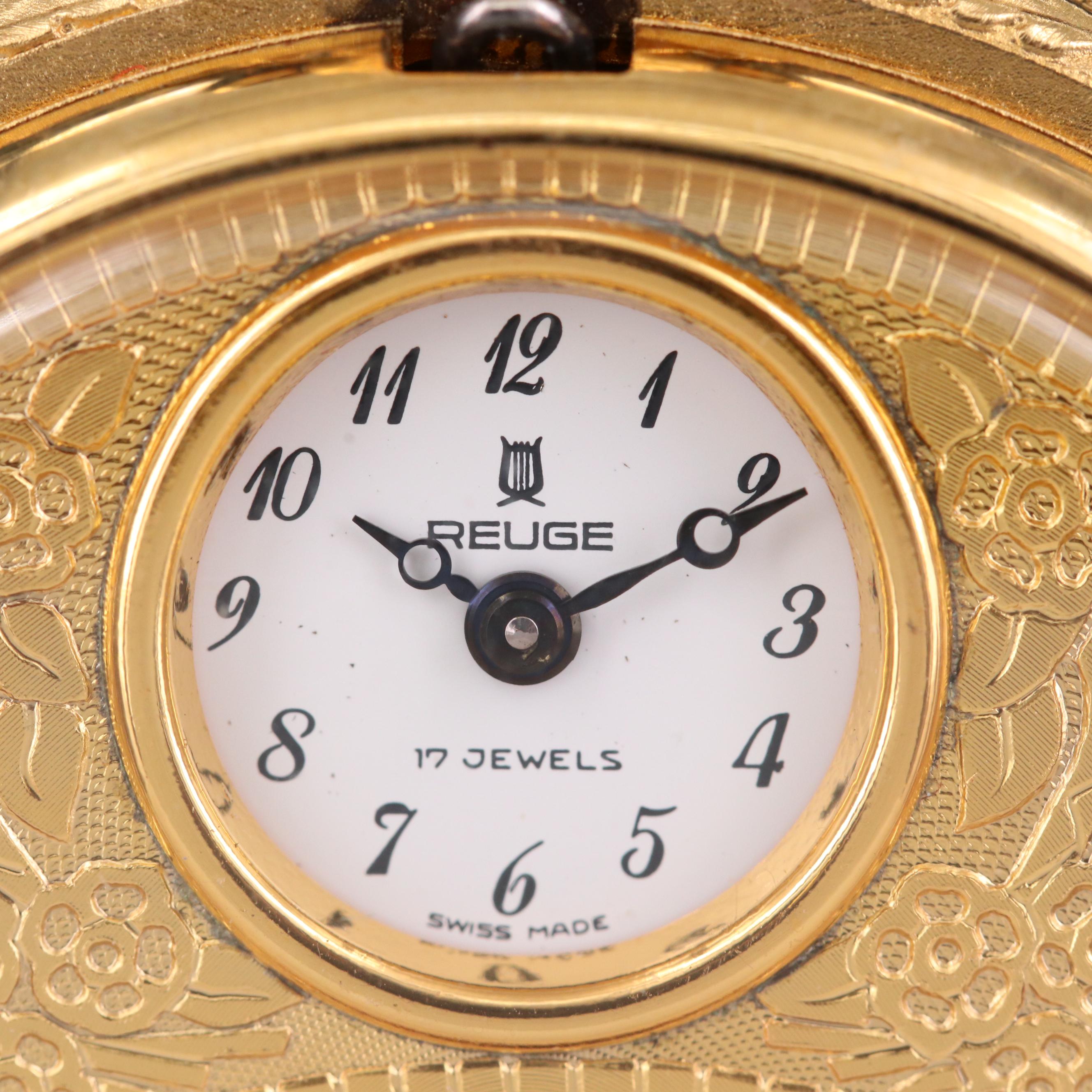 Reuge Swiss Musical Movement Pocket Watch