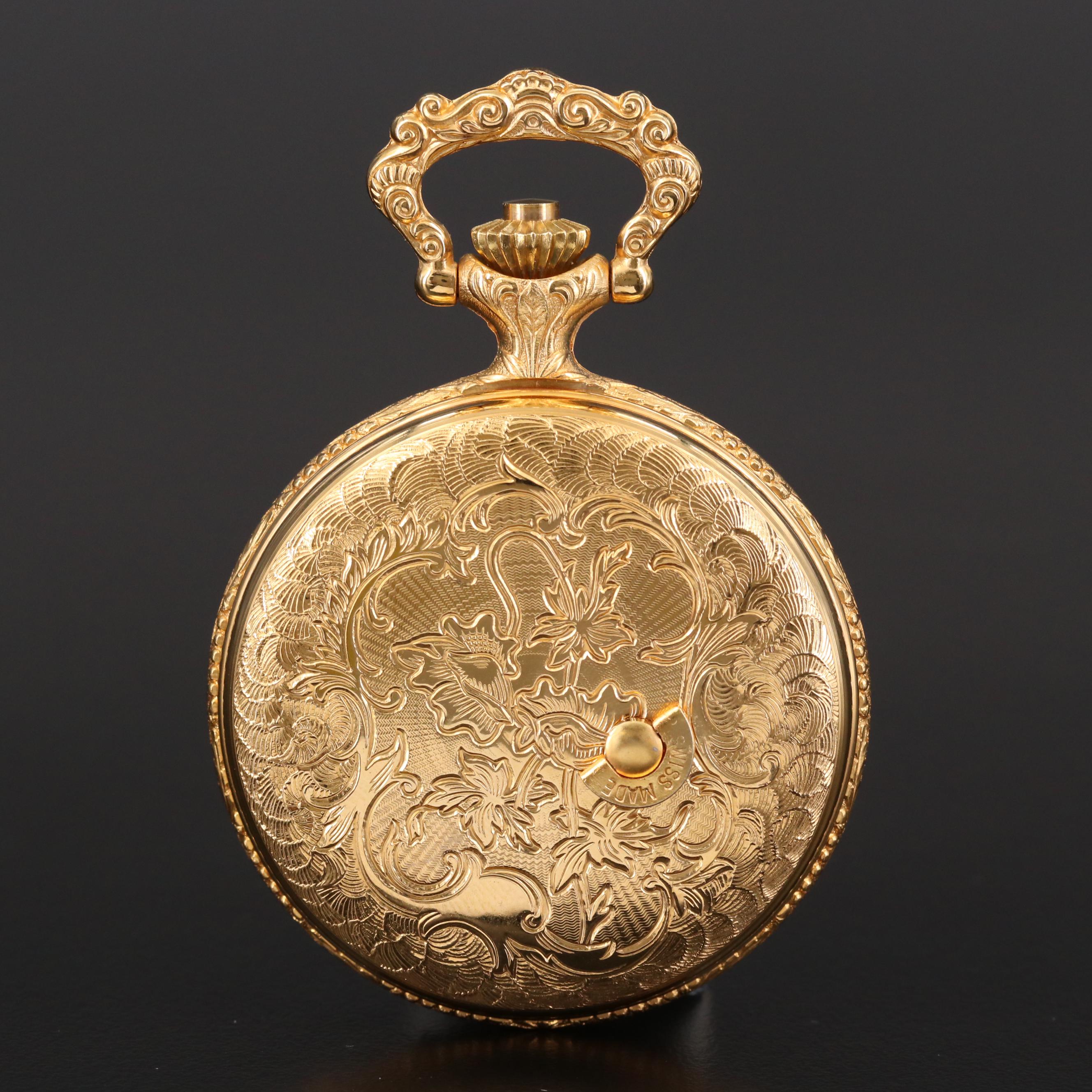 Reuge Swiss Musical Movement Pocket Watch