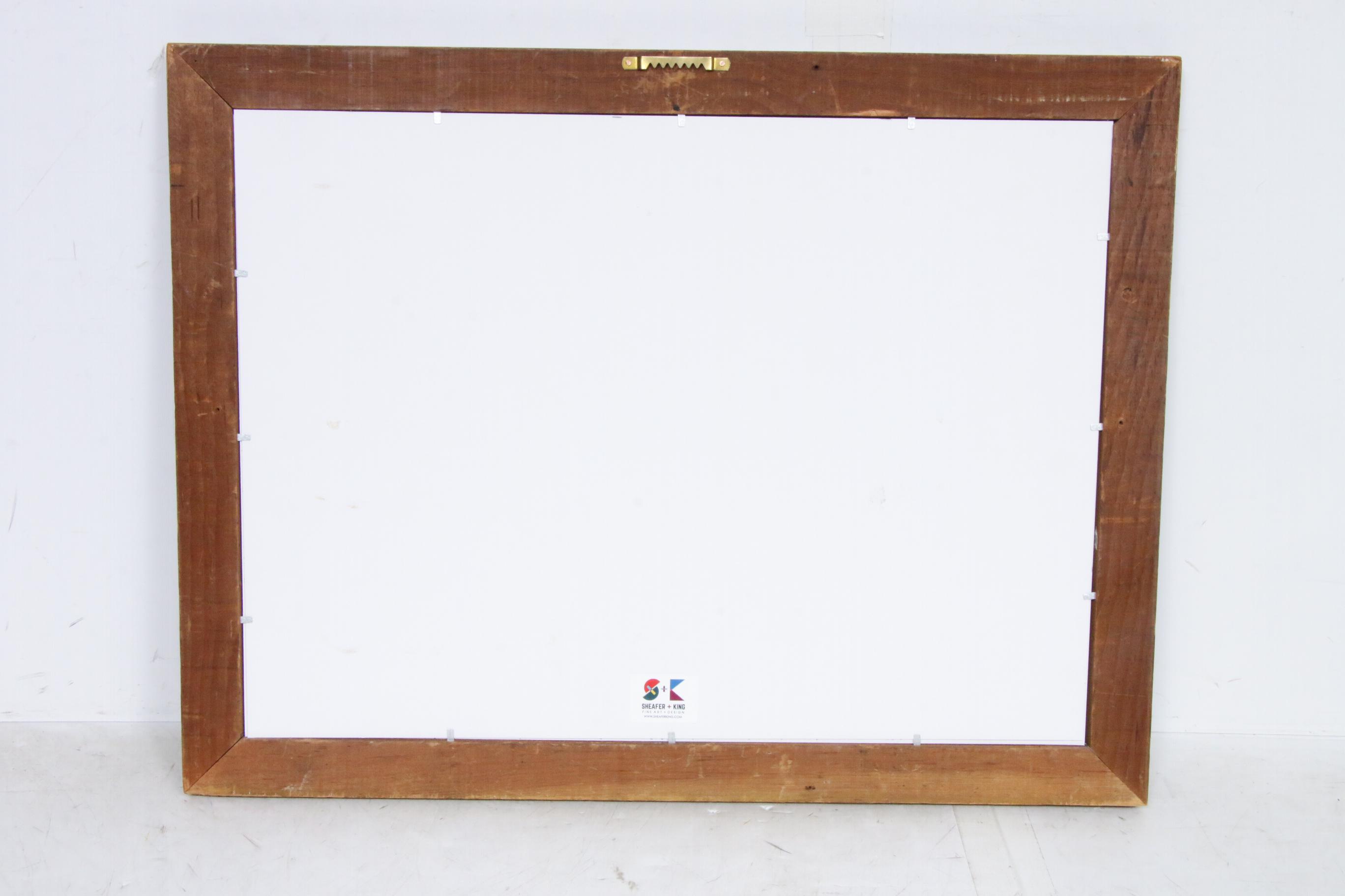 Paul Chidlaw Abstract Charcoal Drawing, Mid to Late 20th Century