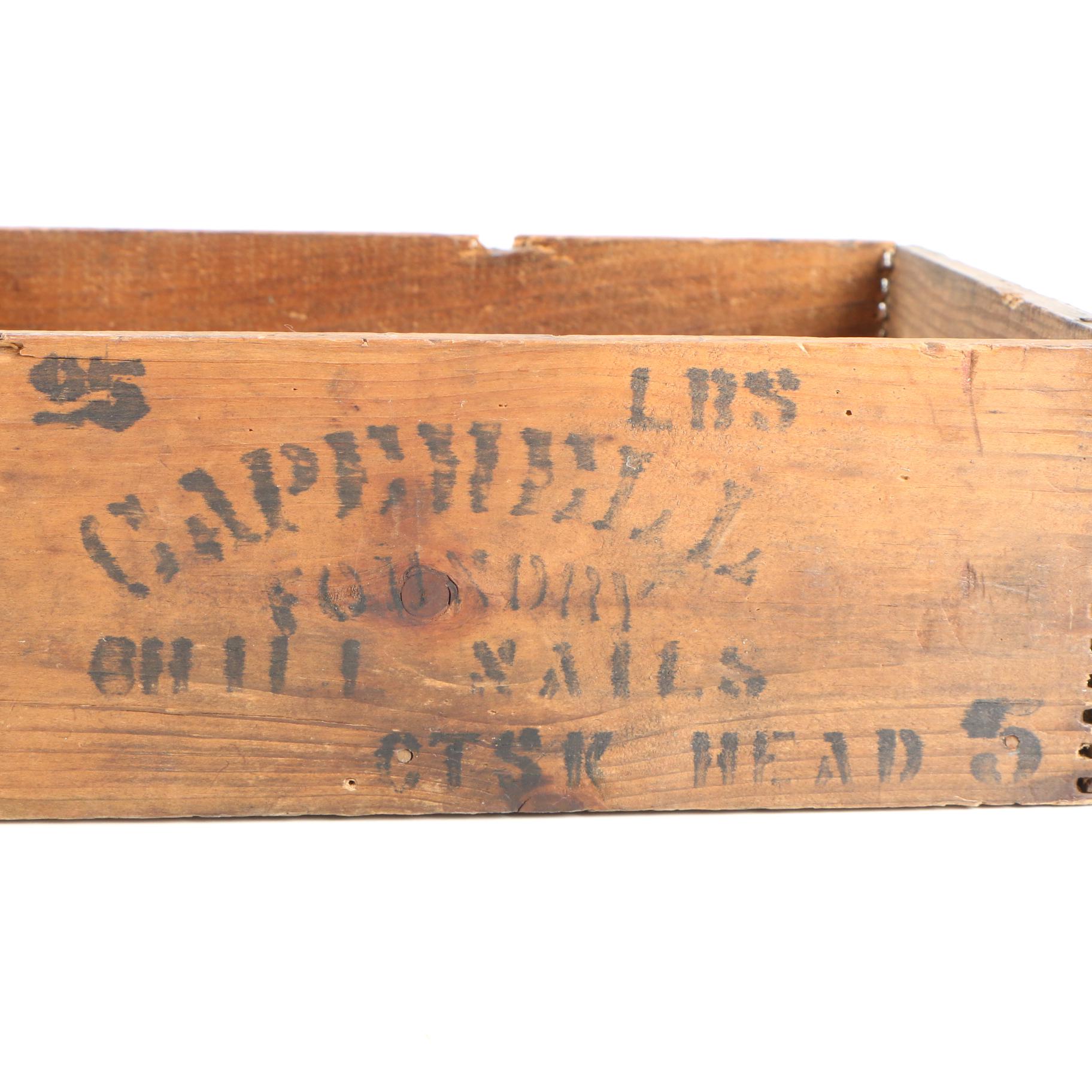 Procter & Gamble Reproduction Star Candles Wood Box and Other Shallow Trays