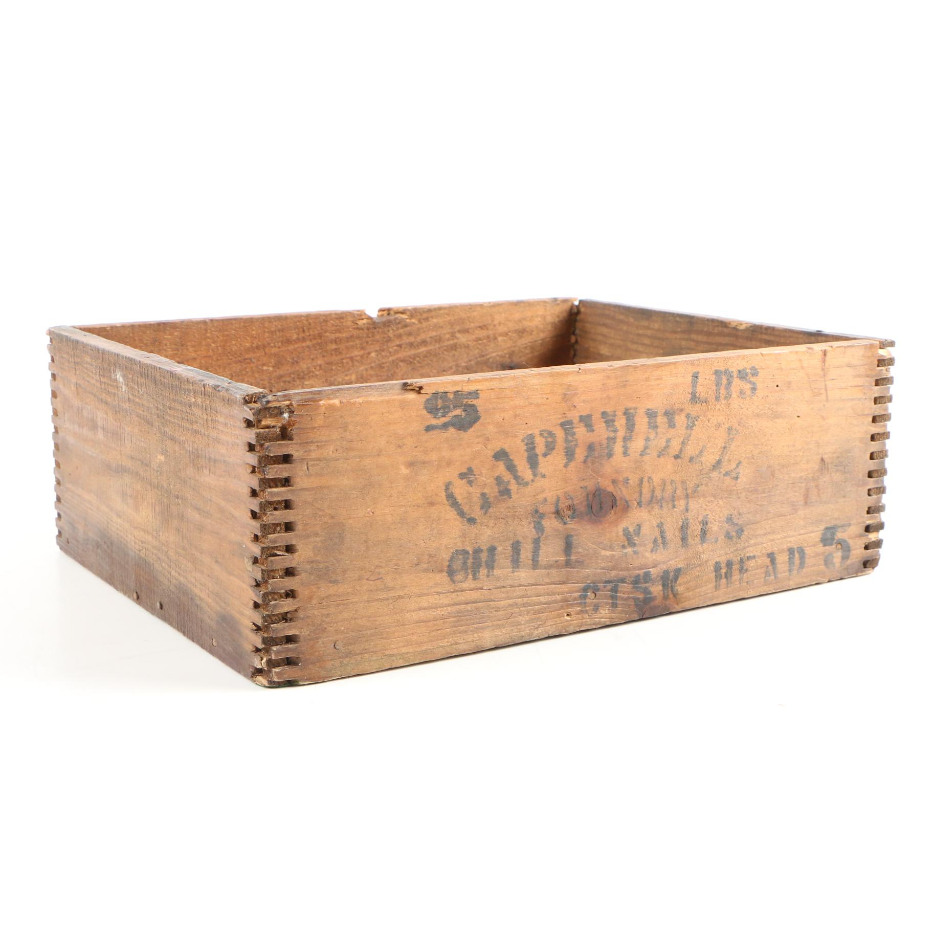 Procter & Gamble Reproduction Star Candles Wood Box and Other Shallow Trays