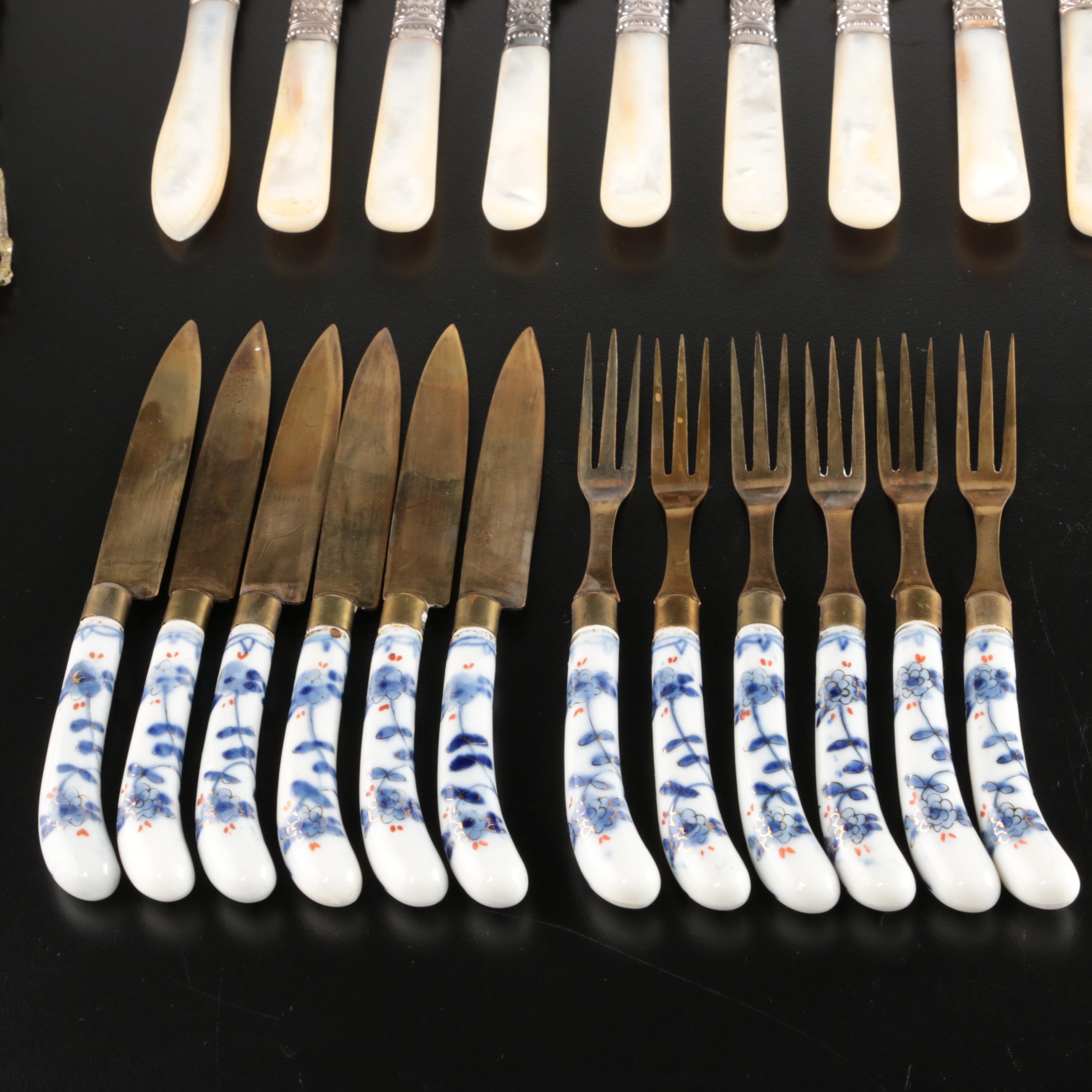Towle "Old Colonial" Sterling Silver Flatware and Other Flatware in Chest