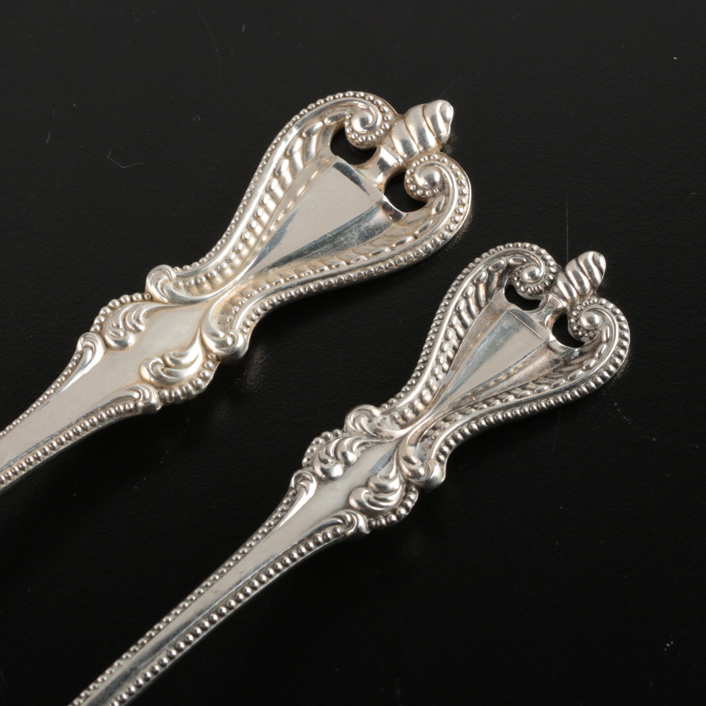 Towle "Old Colonial" Sterling Silver Flatware and Other Flatware in Chest