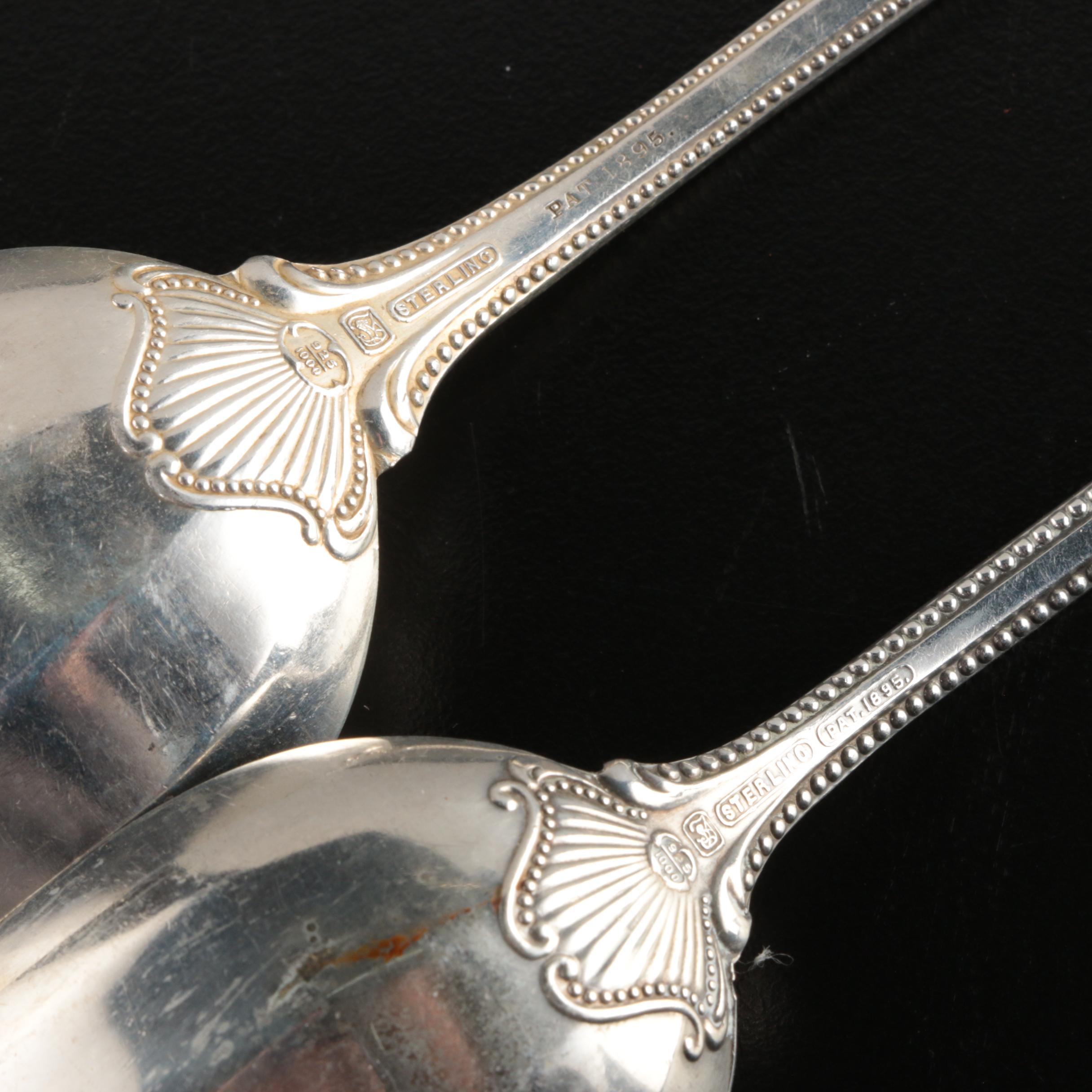 Towle "Old Colonial" Sterling Silver Flatware and Other Flatware in Chest