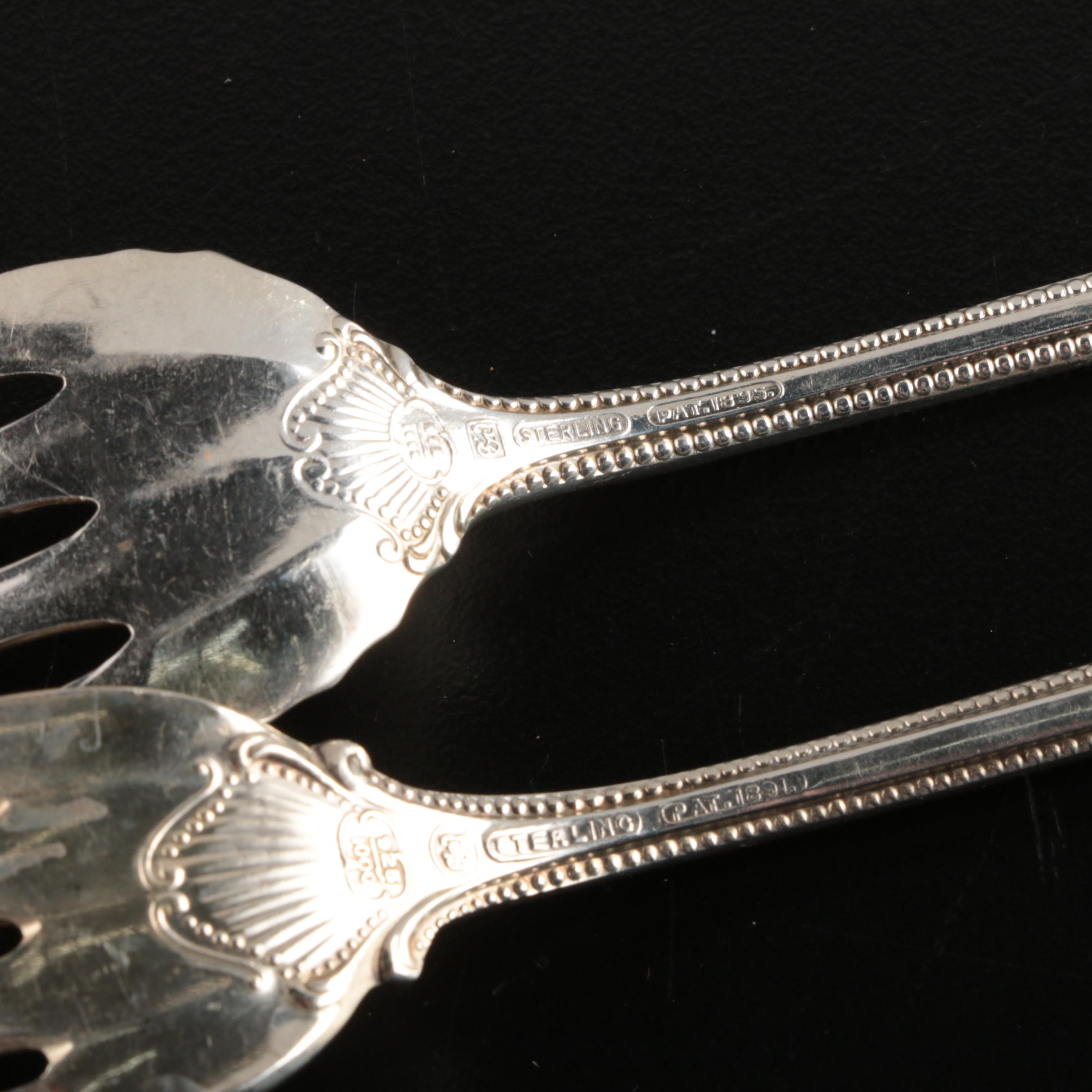 Towle "Old Colonial" Sterling Silver Flatware and Other Flatware in Chest