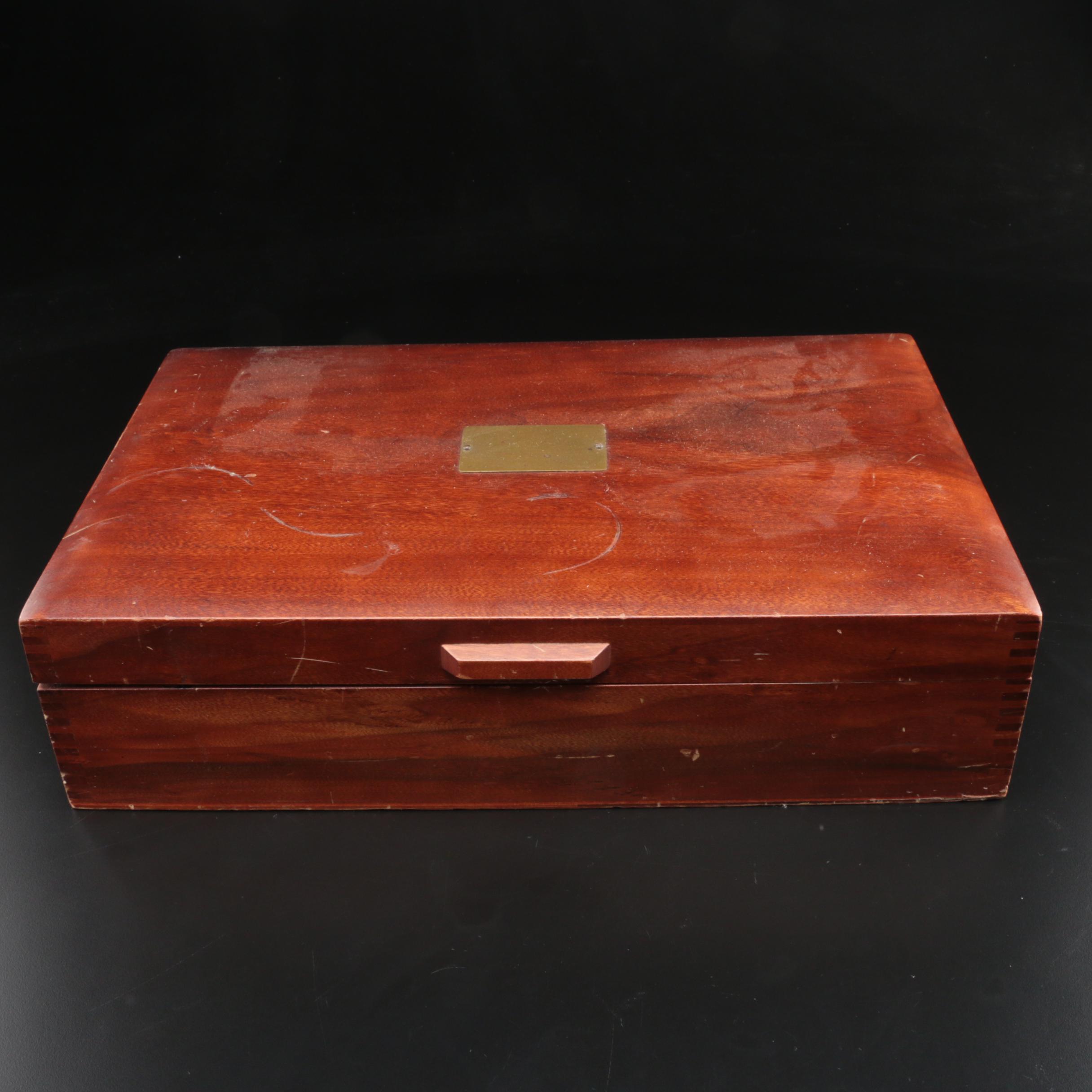 Towle "Old Colonial" Sterling Silver Flatware and Other Flatware in Chest