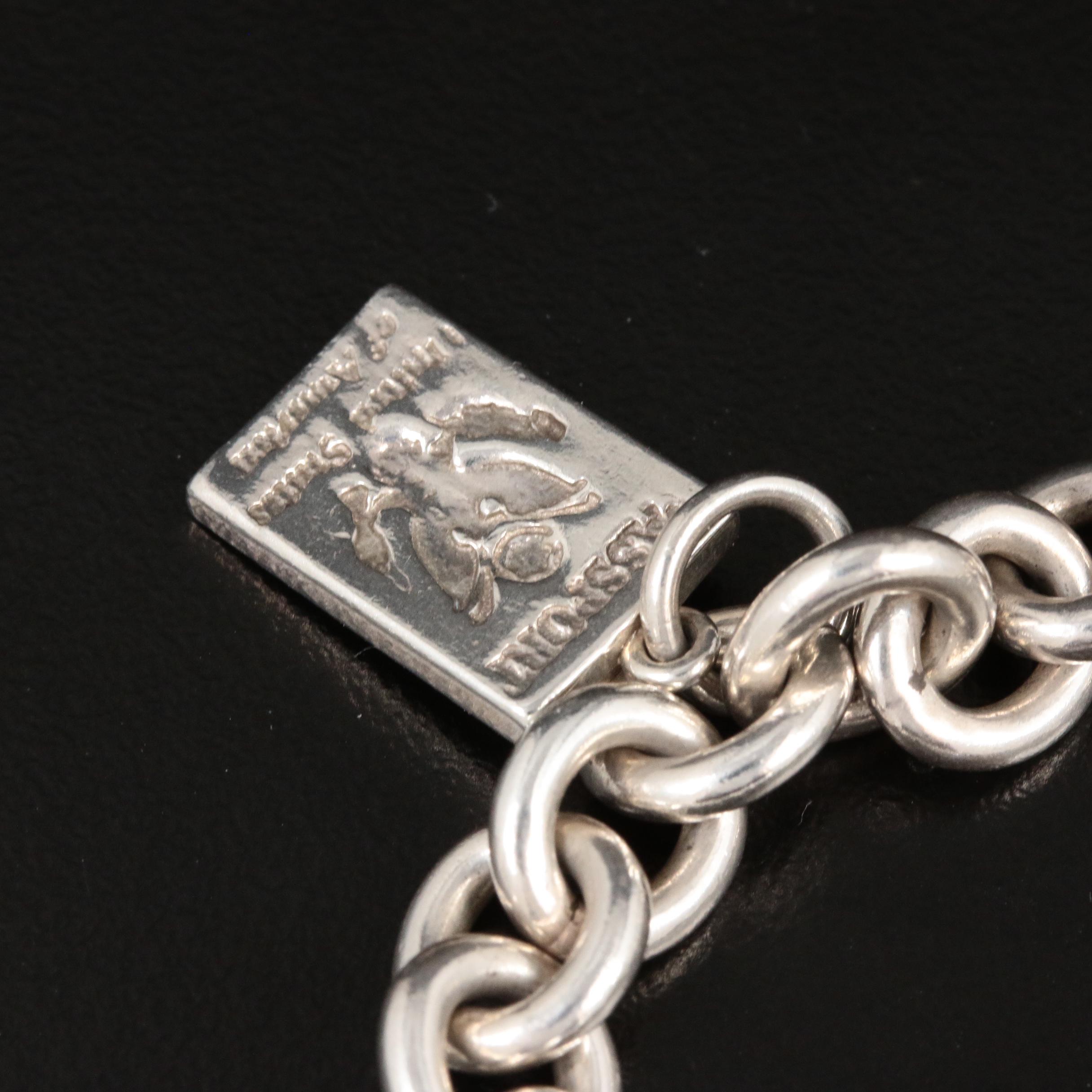 Tiffany & Co. Sterling Silver Travel Themed Charm Bracelet