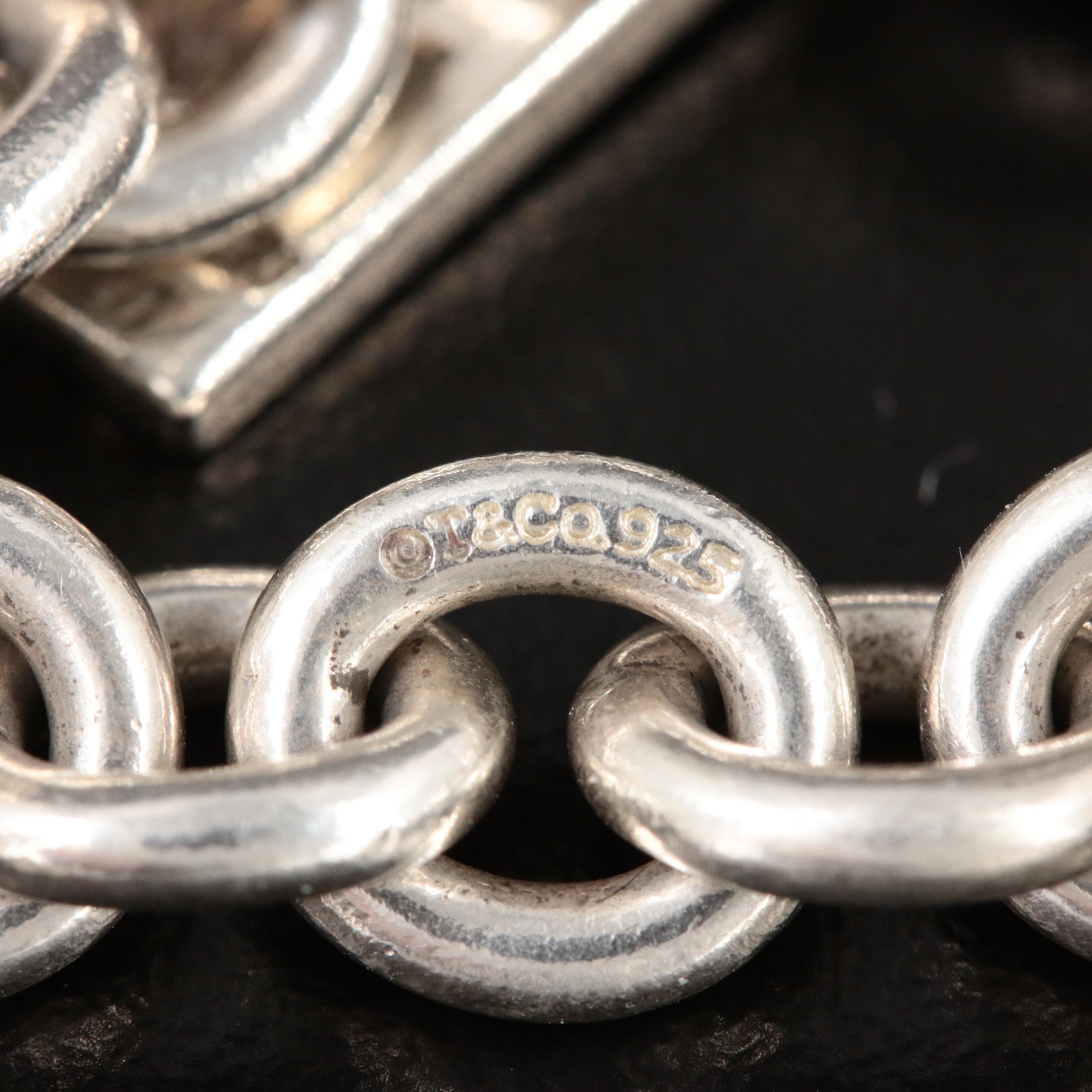 Tiffany & Co. Sterling Silver Travel Themed Charm Bracelet