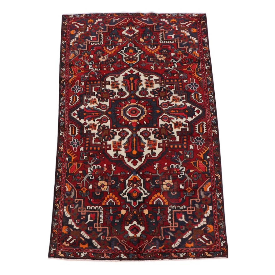 5'0 x 8'8 Hand-Knotted Persian Ahar Wool Rug