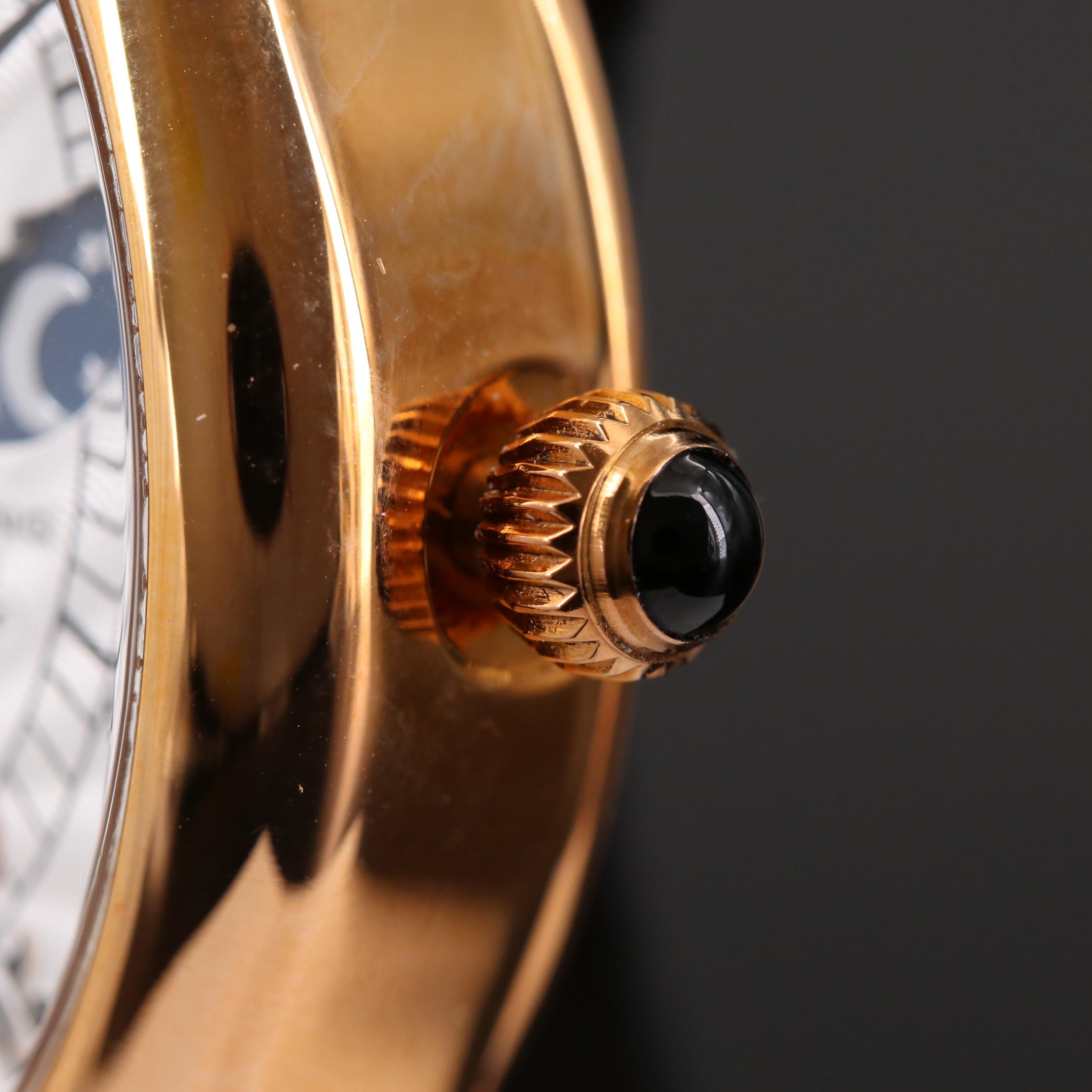 Stührling Adamas Automatic Regulator Rose Gold Tone Watch