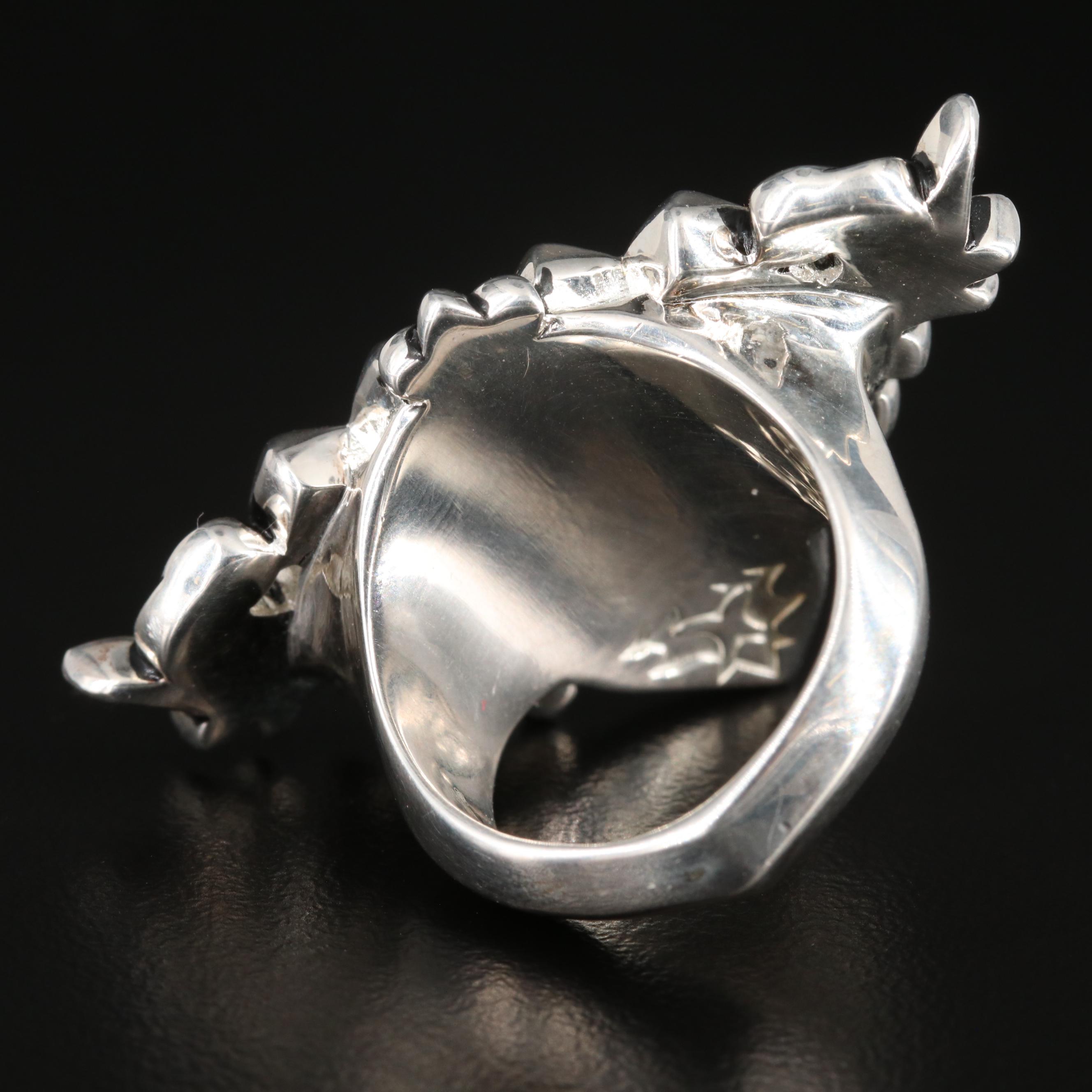 Stephen Webster "Superstud Baroque" Quartz/Mother of Pearl Doublet Sterling Ring