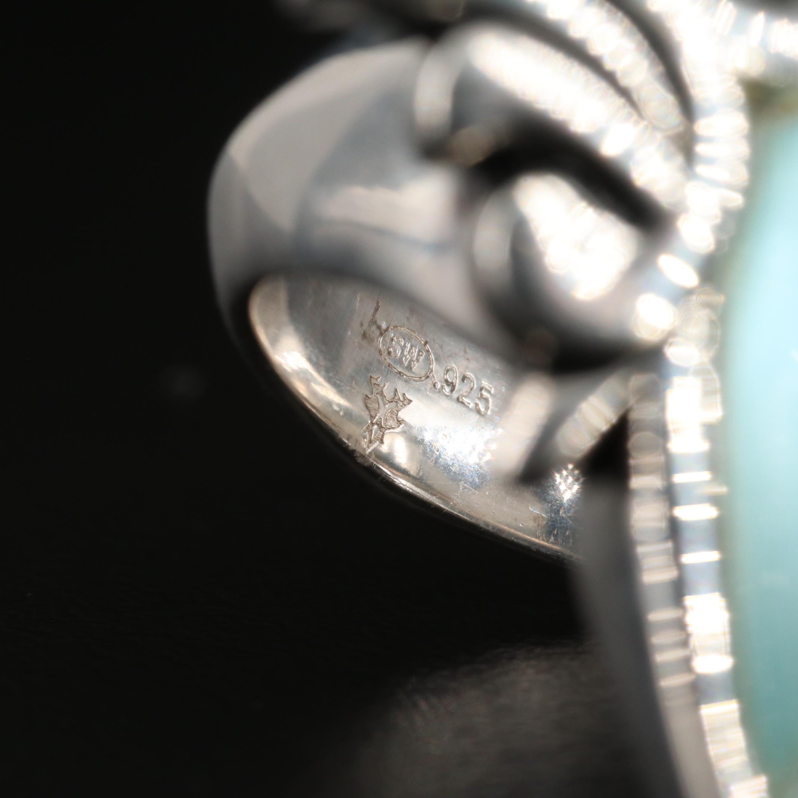 Stephen Webster "Superstud Baroque" Quartz/Mother of Pearl Doublet Sterling Ring