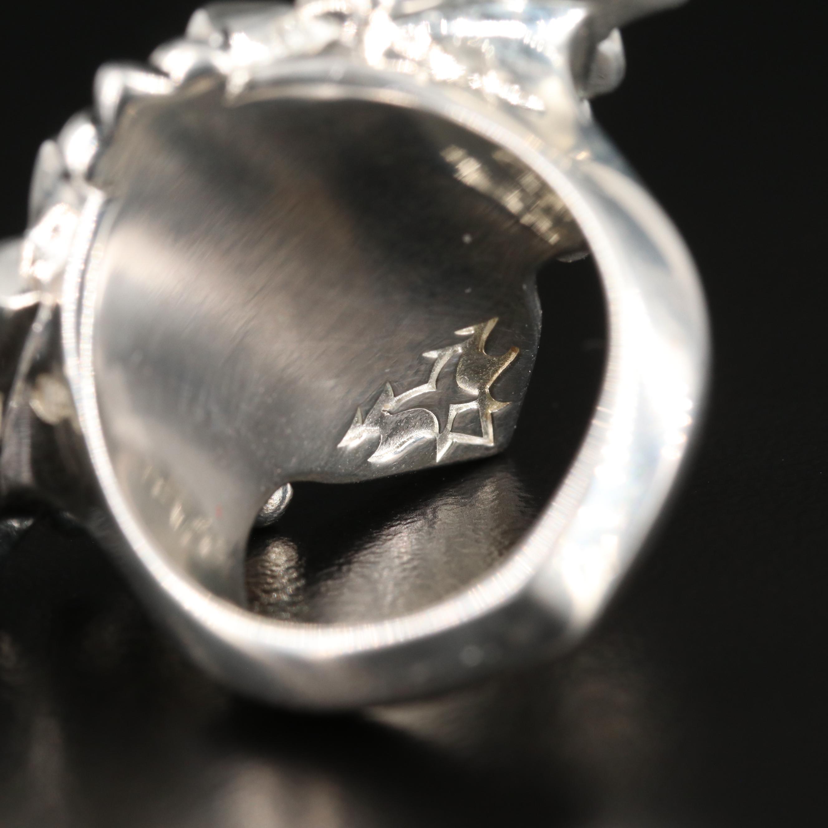 Stephen Webster "Superstud Baroque" Quartz/Mother of Pearl Doublet Sterling Ring