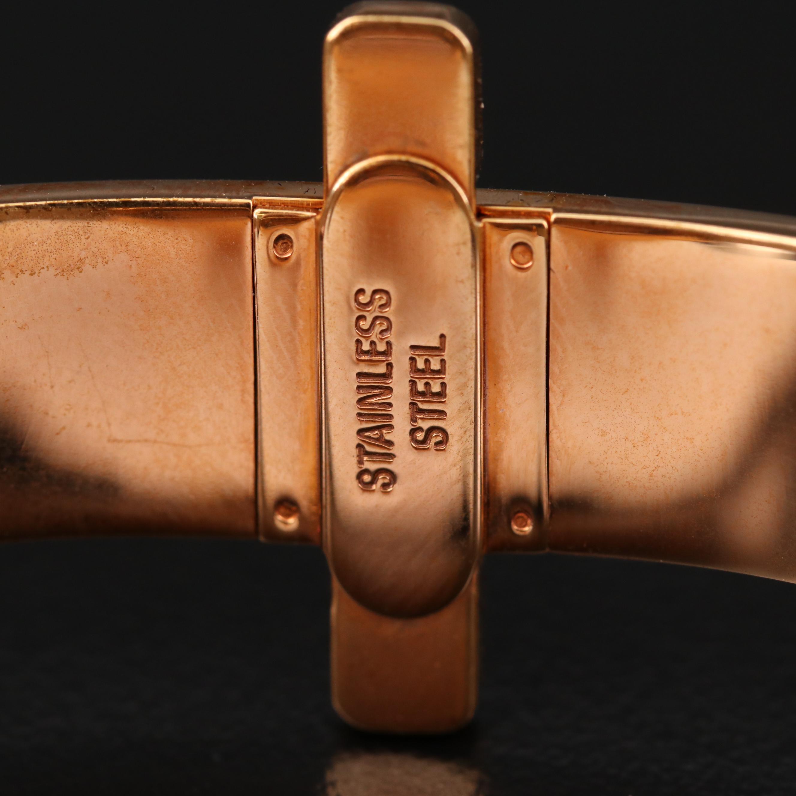 Stuhrling Adamas Automatic Regulator Rose Gold Tone Watch