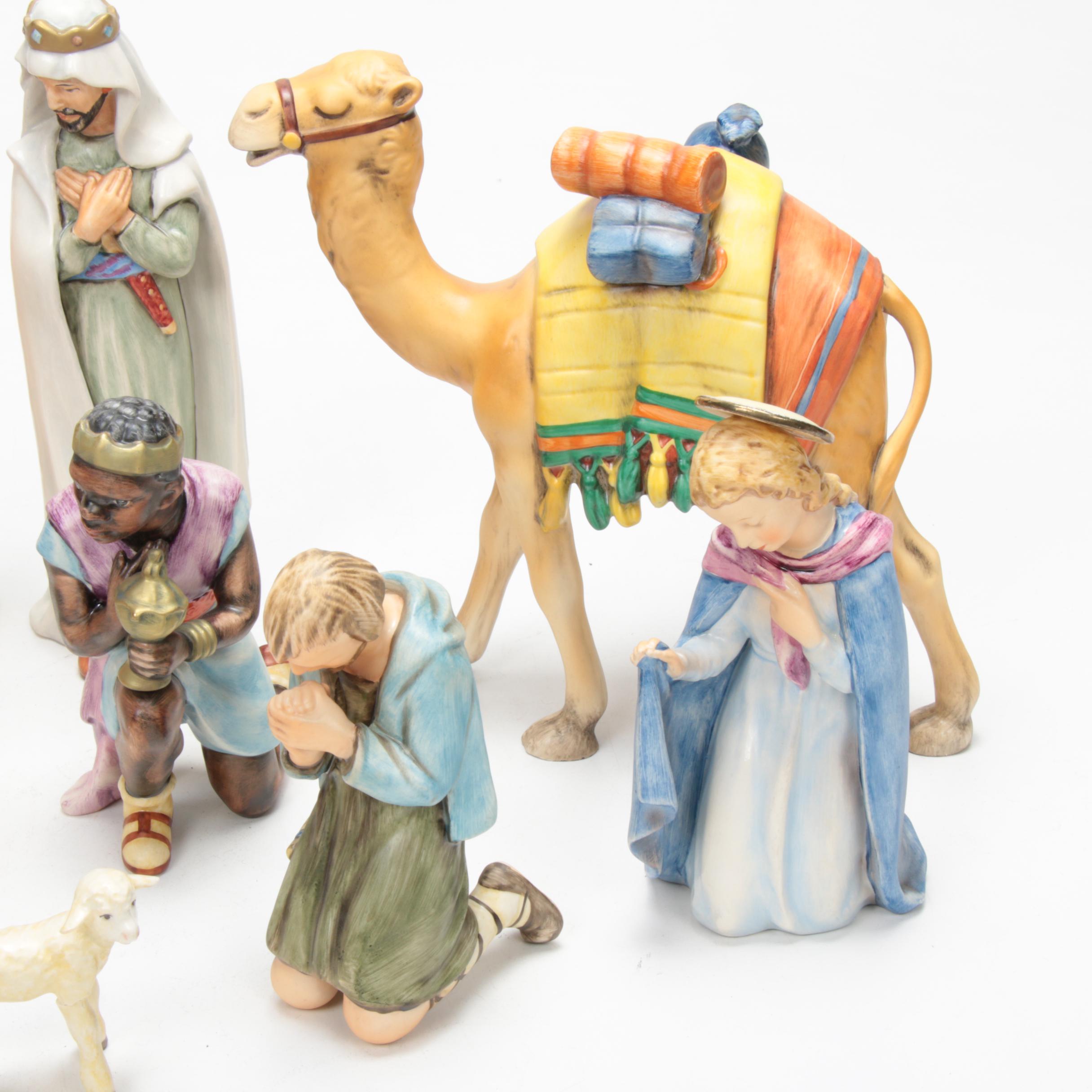 Goebel Porcelain Nativity Scene Figurines