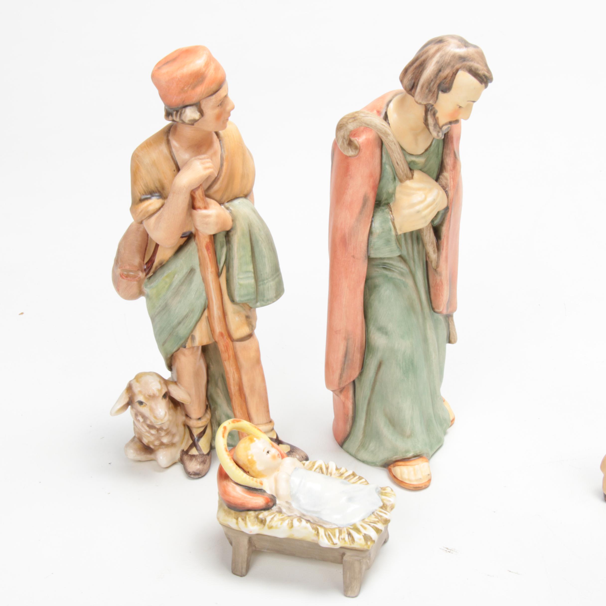 Goebel Porcelain Nativity Scene Figurines