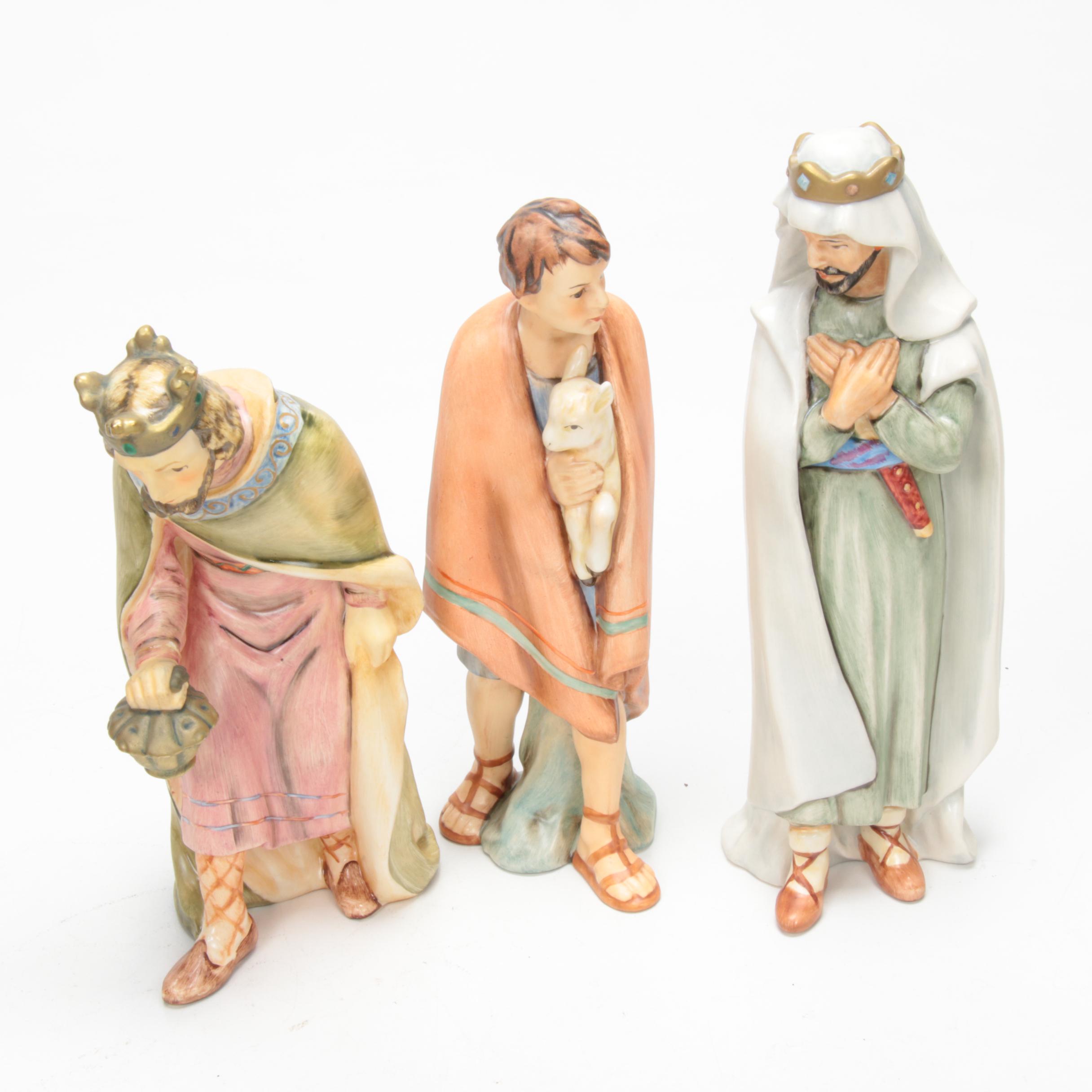 Goebel Porcelain Nativity Scene Figurines