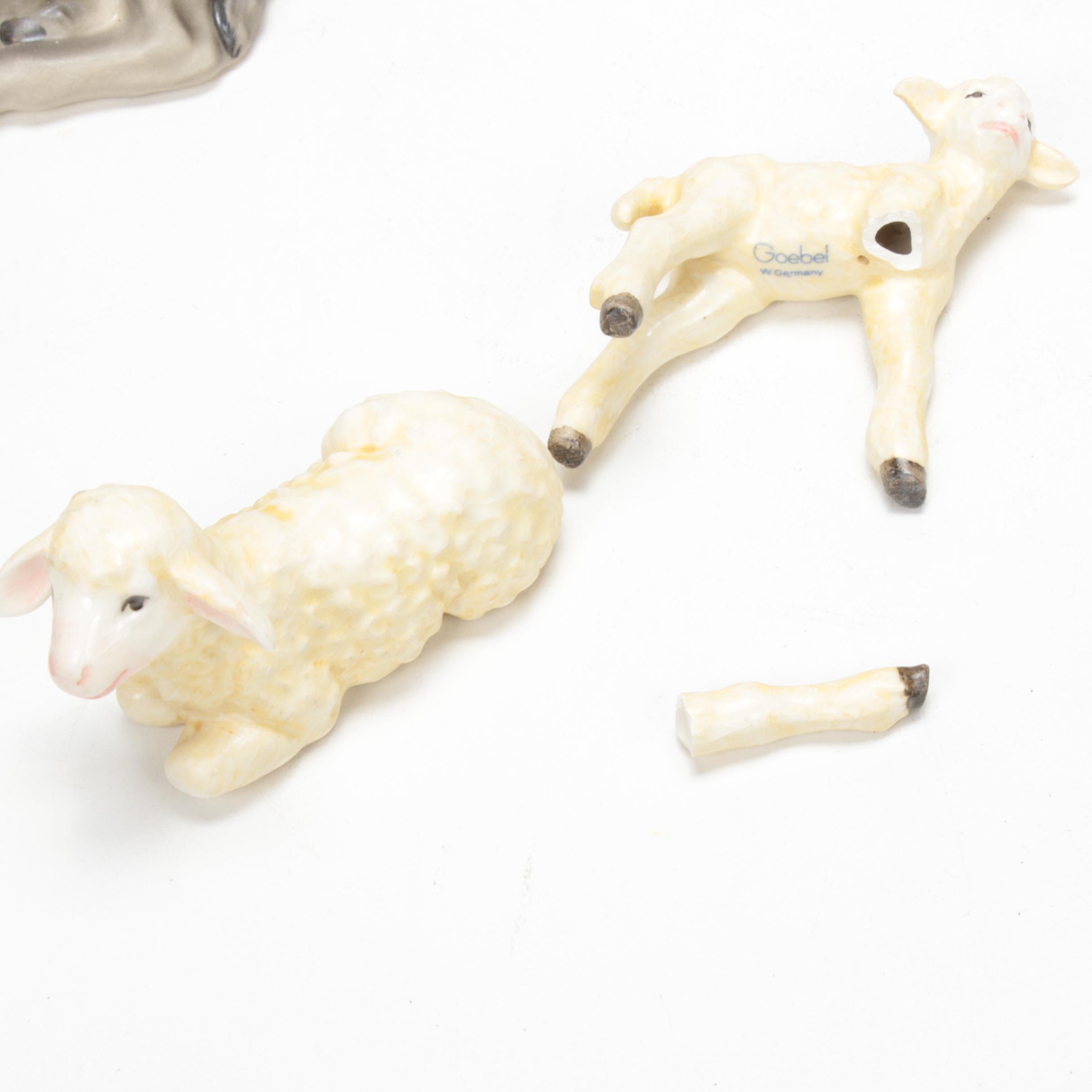 Goebel Porcelain Nativity Scene Figurines