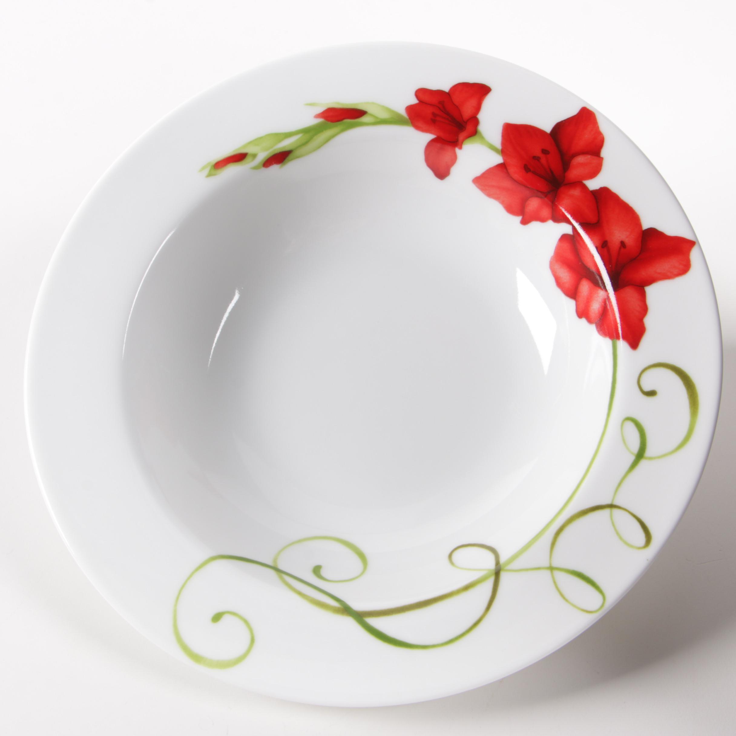 Westbury Court "Lyrical Blooms" Porcelain Dinnerware, Late 20th Century