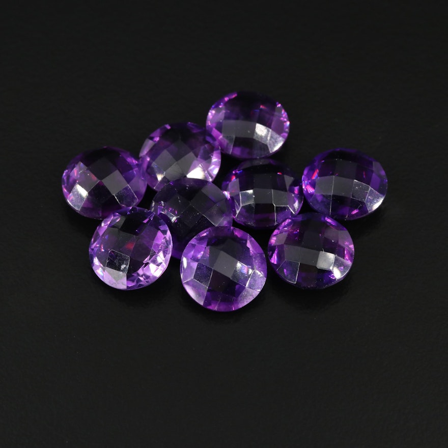 Loose 28.03 CTW Amethyst Gemstones