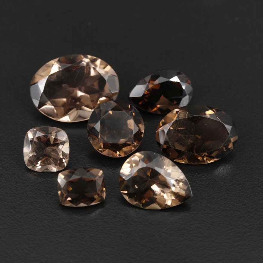 Loose 50.27 CTW Smoky Quartz Gemstones