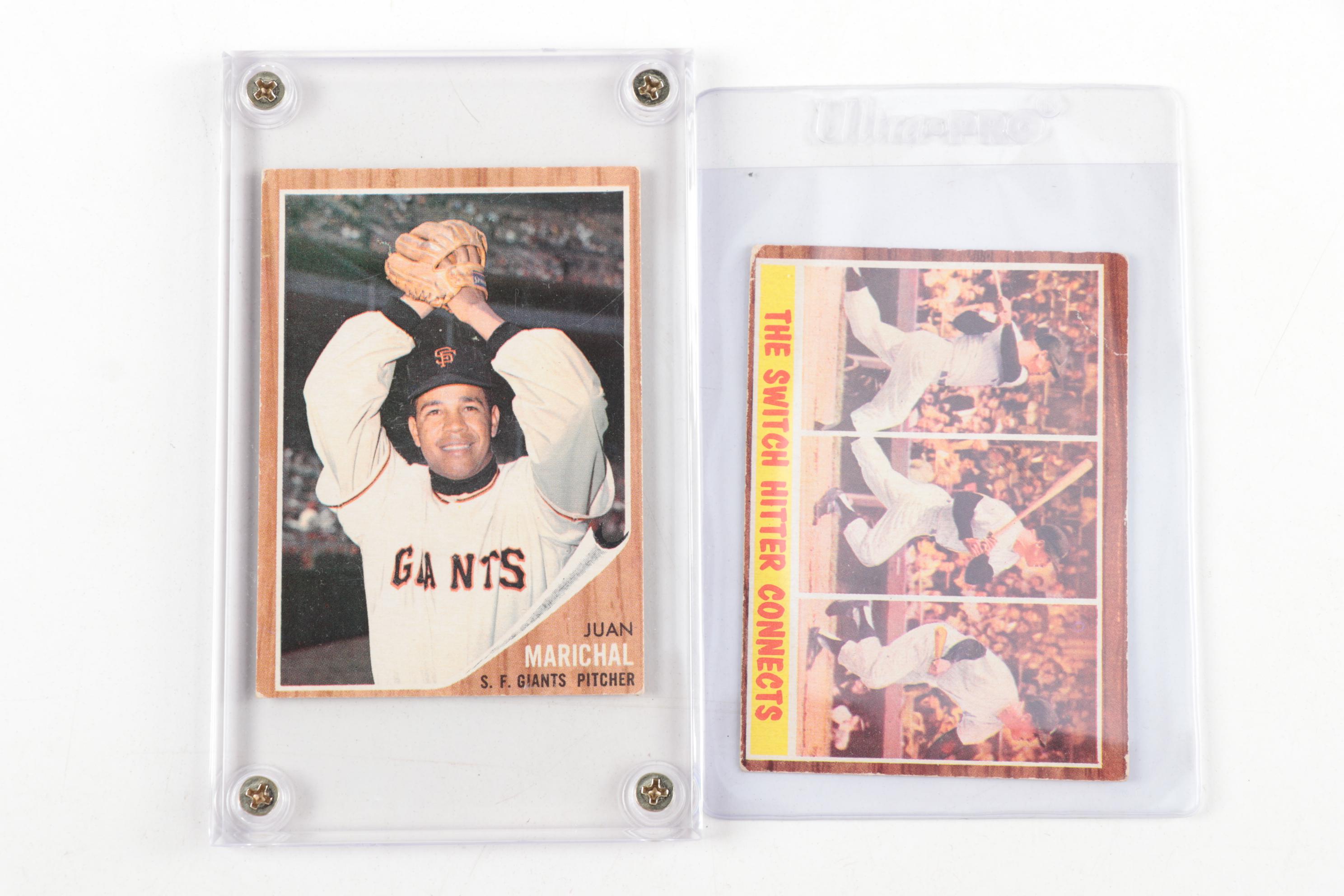 1962 Topps Baseball Cards with Hall of Fame Players and Stars