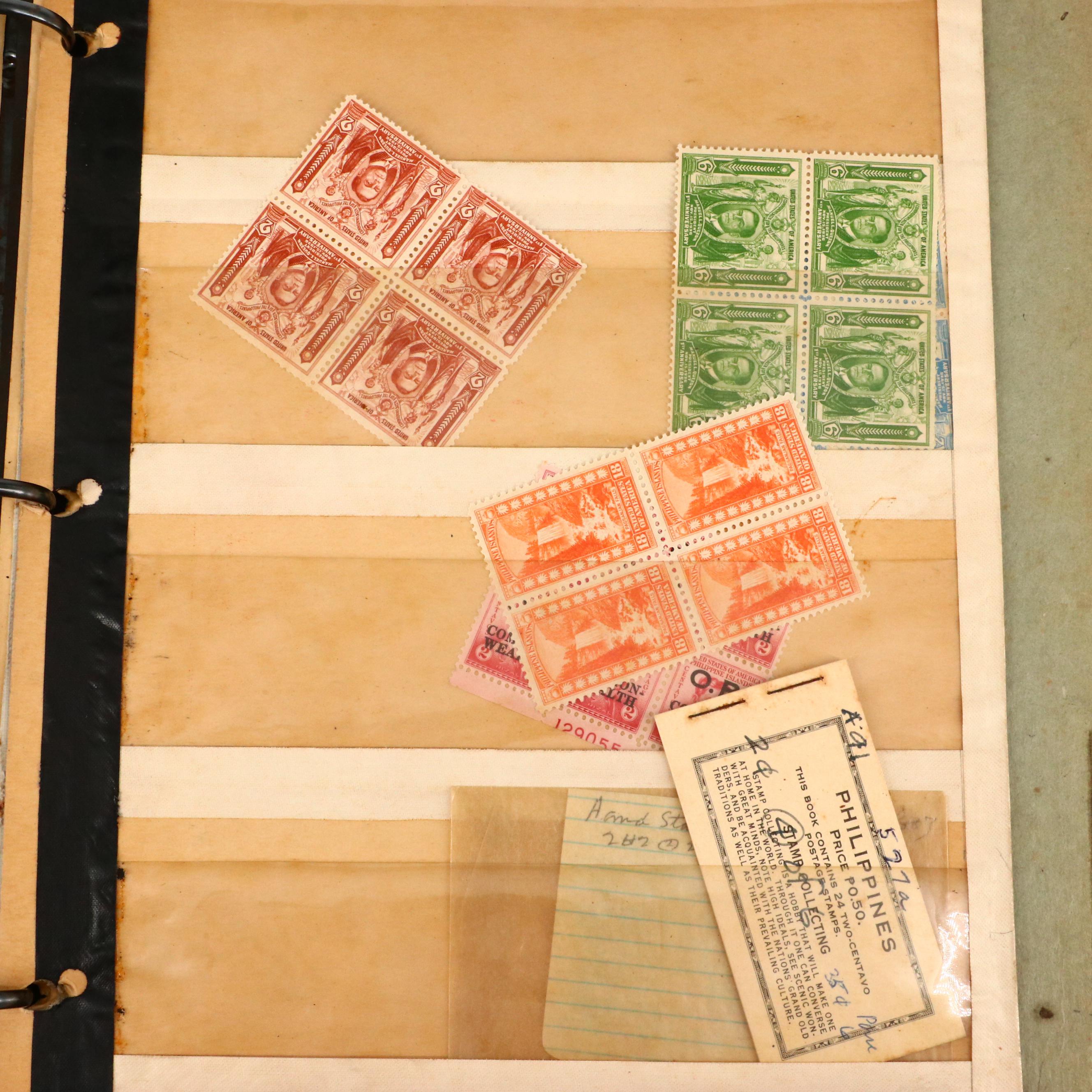 Album of Antique to Vintage Postage Stamps From the Philippines